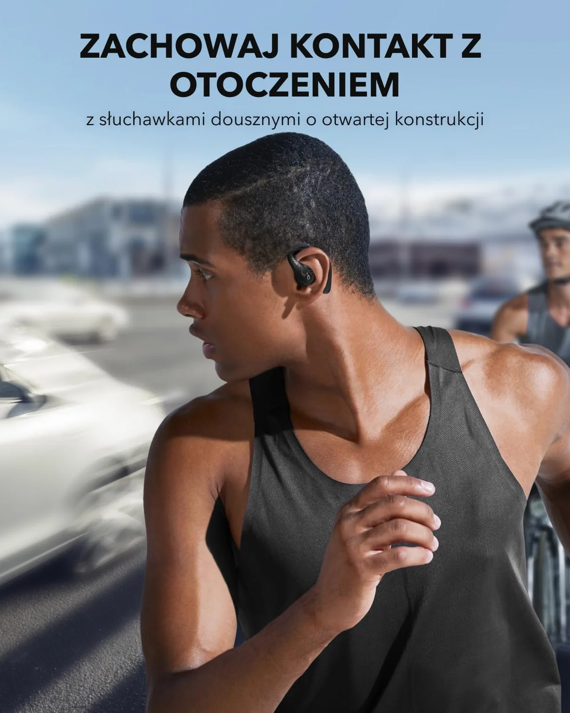 Soundcore by Anker AeroFit Pro Otwarte Słuchawki Ergonomiczna Konstrukcja Szczegółowy Dźwięk