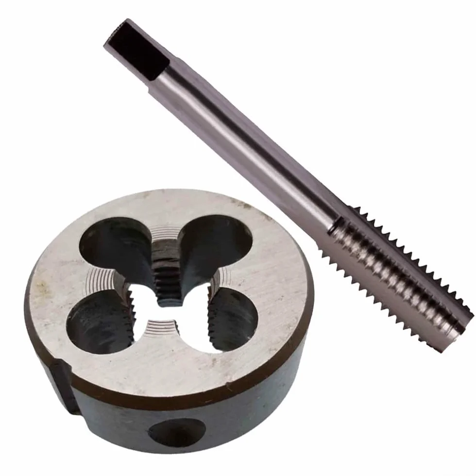 Zestaw gwintowników i narzynek, gwintowniki i narzynki do gwintów okrągłych, stal szybkotnąca M13x1,25 mm, zestaw gwintowników i narzynek prawoskrętnych, zestaw narzędzi do gwintowania metrycznego