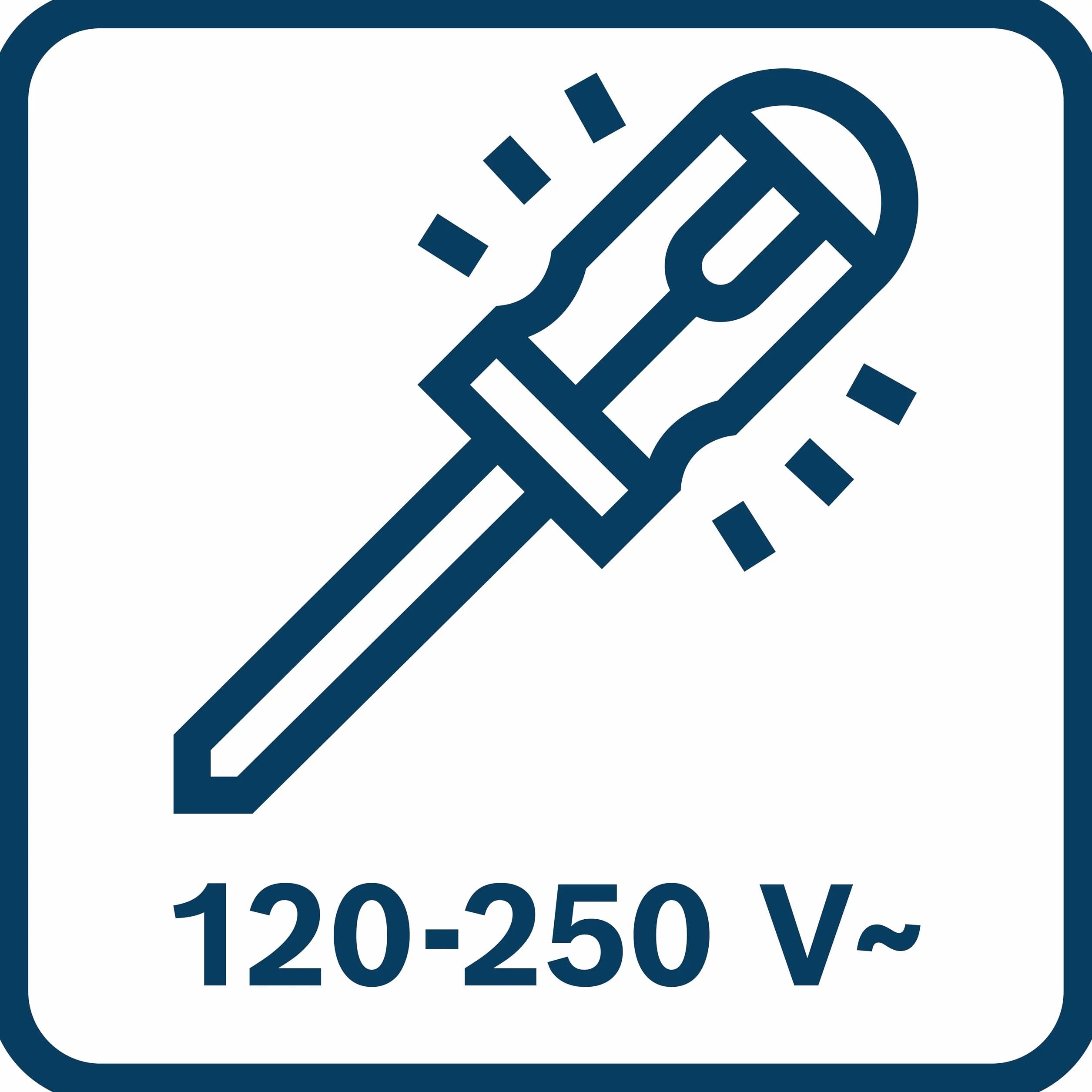 Bosch Professional: jednobiegunowy próbnik fazowy (SL 3 x 65, zakres wykrywania napięcia 120 V – 250 V AC)