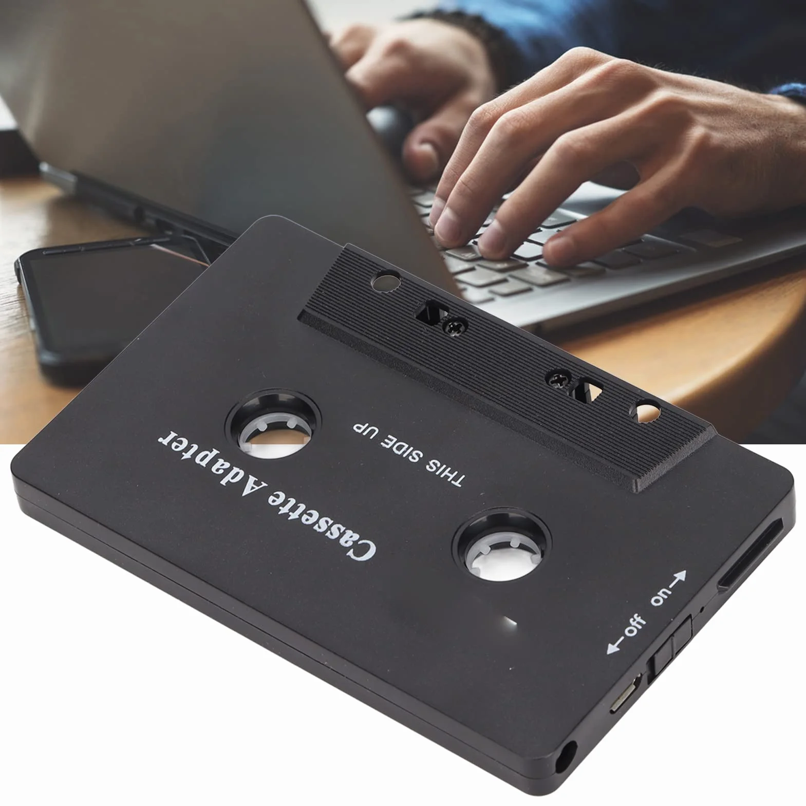 Bluetooth Kaseta Adapter z Redukcją Szumów Stereo Odbiornik Aux do Samochodu