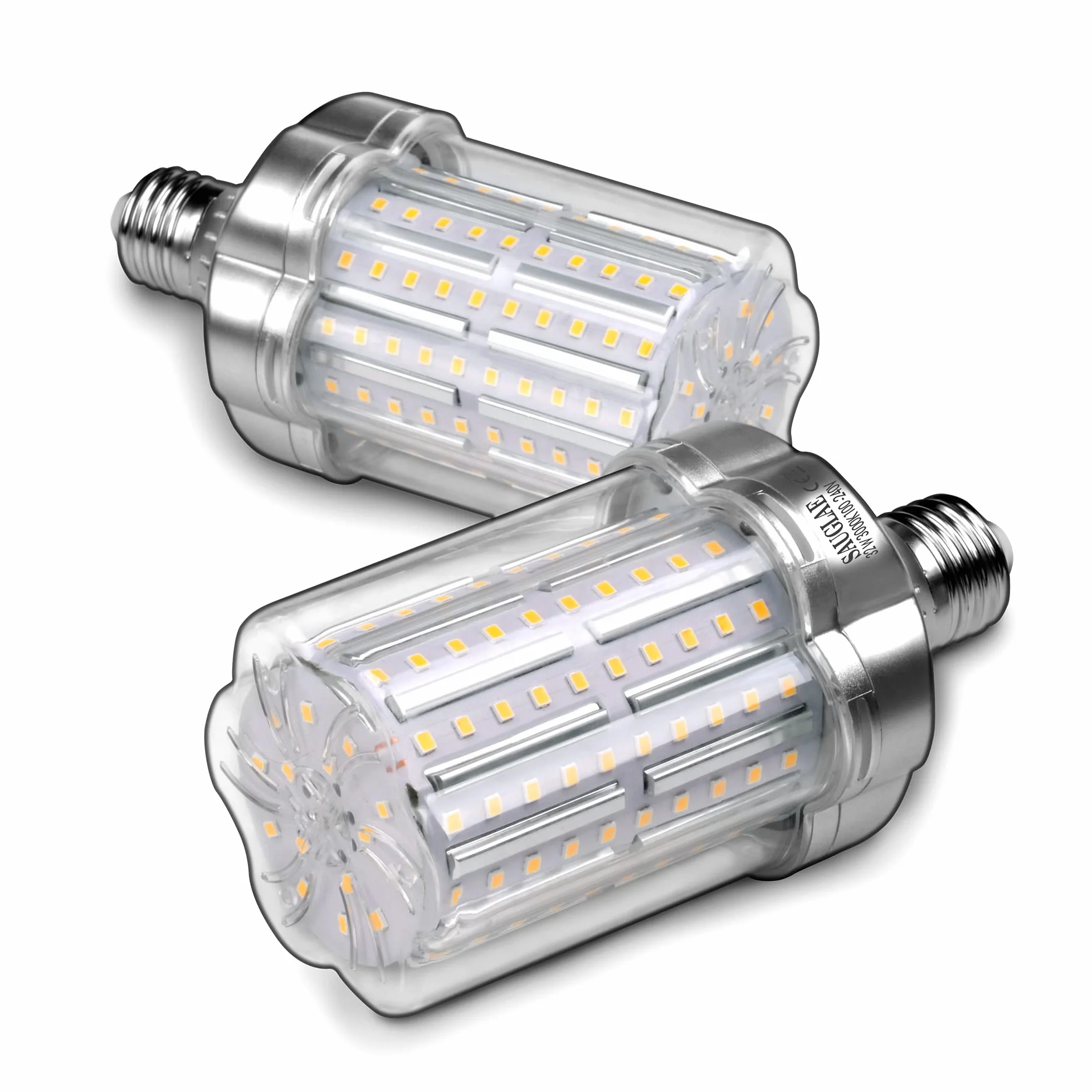 Żarówki LED 32 W, odpowiednik 260 W, żarówka żarowa, 3600 lm, 3000 K, ciepła biel, E27 E27, 2 sztuki
