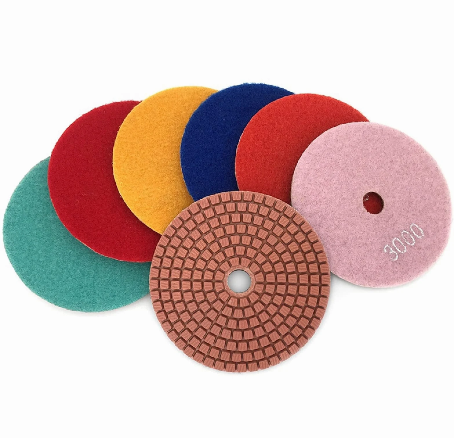 Diamentowe pady polerskie tarcze szlifierskie, 10 szt. 80 mm diamentowe podkładki polerskie 4-calowa mokra podkładka polerska do marmuru diamentowe narzędzia ścierne(200)