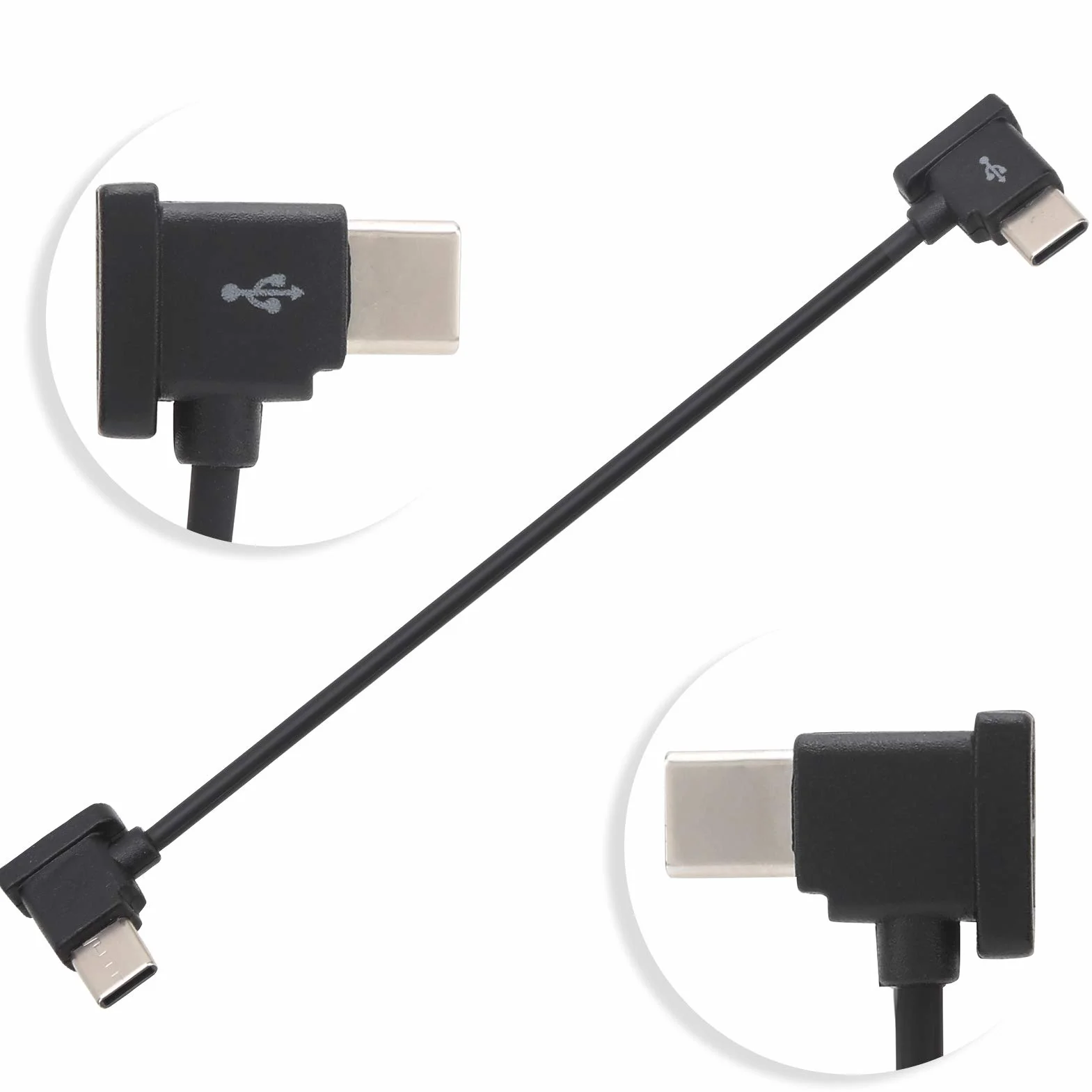 Yosoo Health Gear Kabel do transmisji danych 15 cm typ C do typu C, kabel danych typu C, pleciony OTG do D JI Air 2 Mini 2 Drone