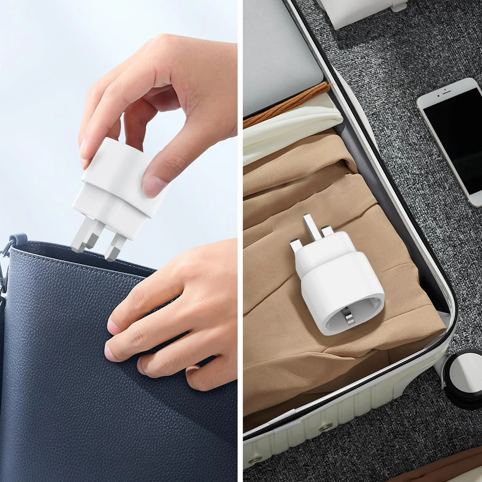 Adapter gniazda angielskiego typ G uniwersalny adapter podróżny Wielka Brytania Irlandia