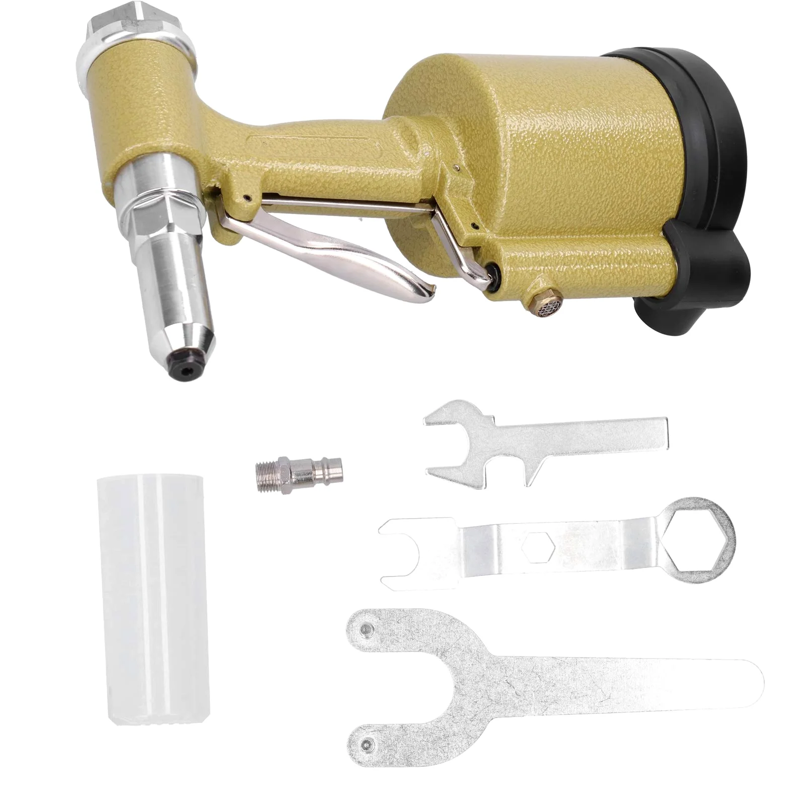 Aramox Hydrauliczny Pneumatyczny Pistolet do Nitów Lotniczy Aluminiowy Nitownica Pneumatyczna KP 703 20 Mm Skok 3-szczękowy ściągacz Nitów do Stalowych Aluminiowych Naprawa i montaż Przemysłowy