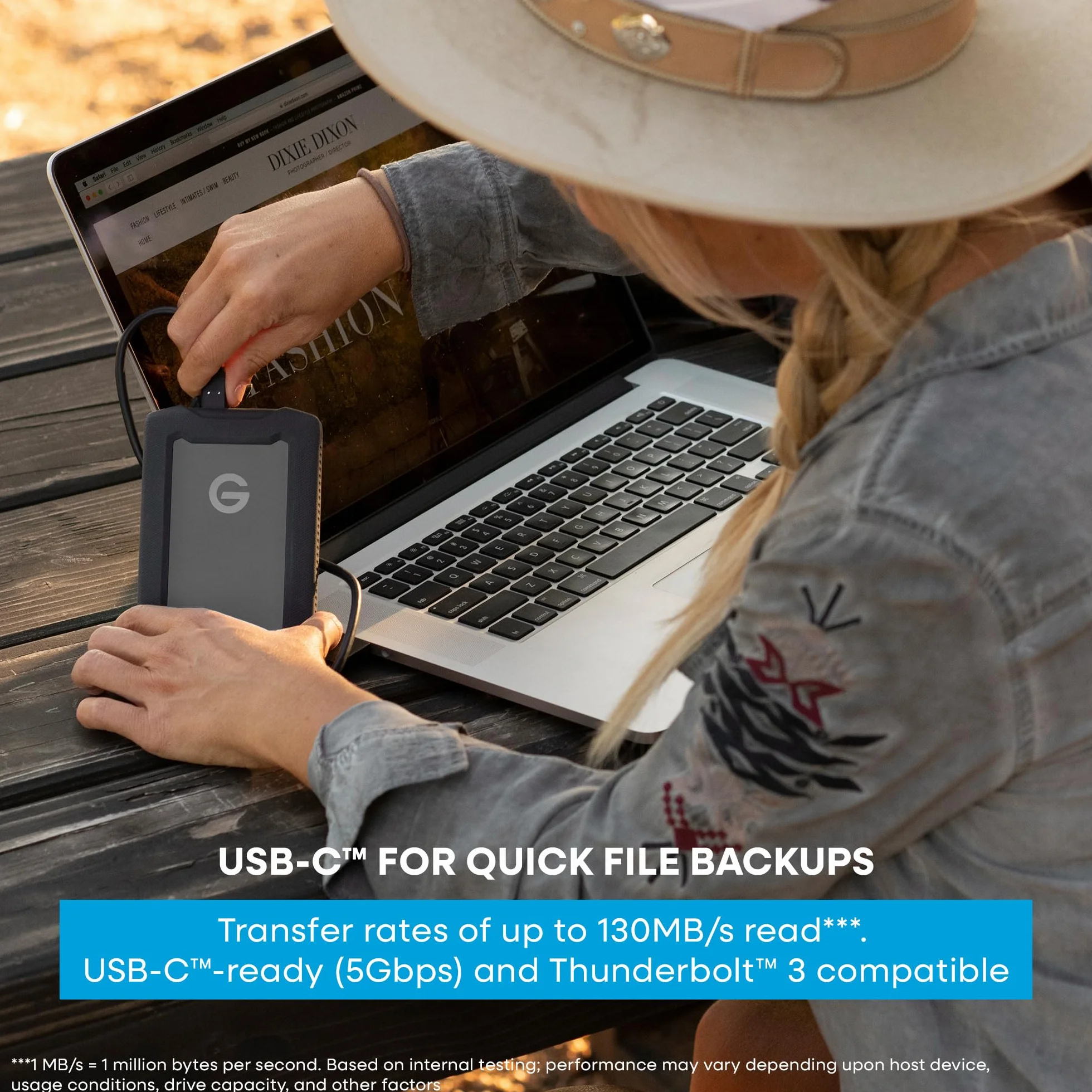 G-DRIVE ArmorATD 6TB, wzmocniony przenośny zewnętrzny dysk twardy, HDD do 130 MB/s, USB-C (5Gbps), USB 3.2 Gen 1, Thunderbolt 3