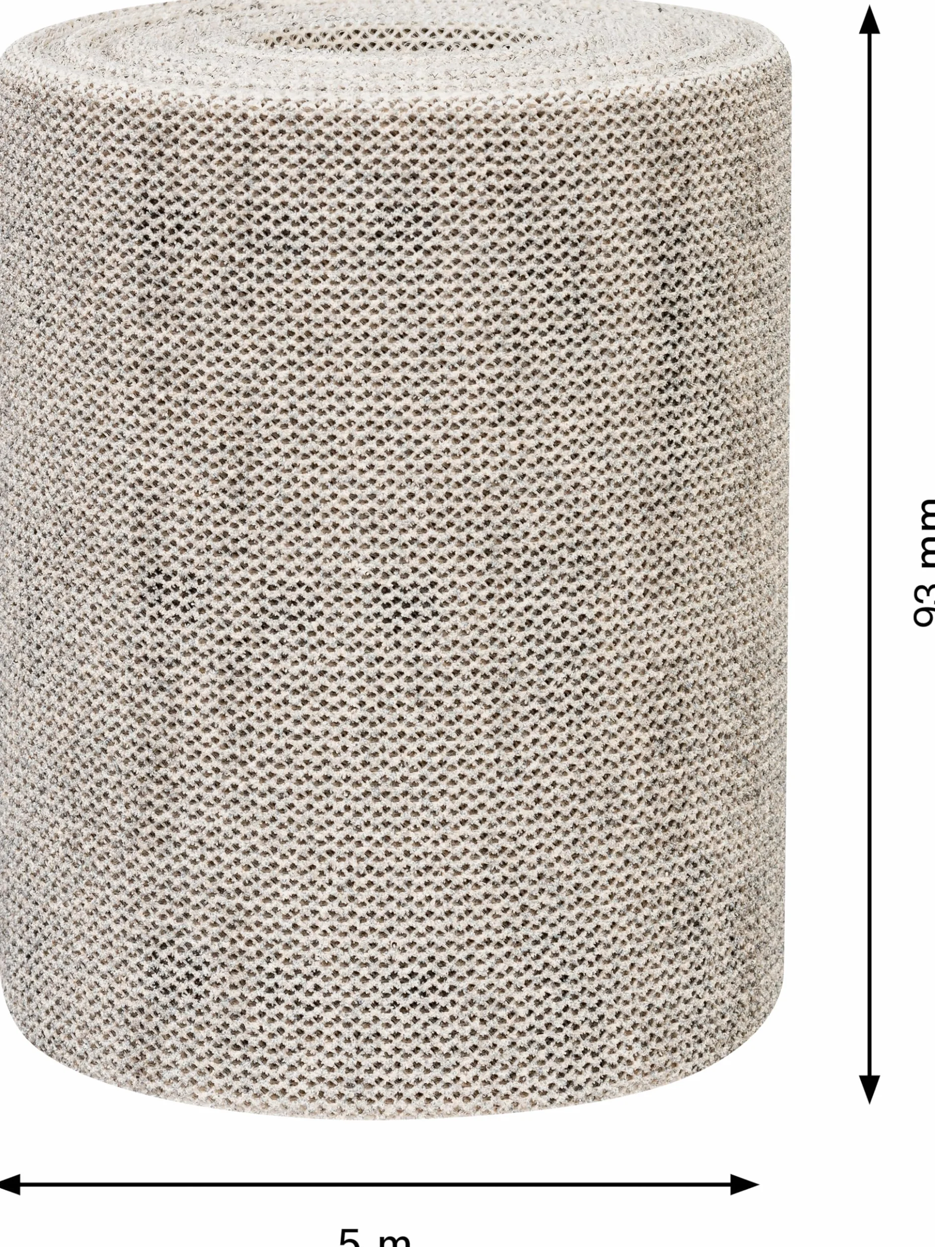 Bosch 1x Rolki siatki do szlifowania EXPERT M480 (do Farba na drewnie, Twarde drewno, 93 mm x 5 m, Ziarnistość 100, Professional Akcesoria Szlifowanie ręczne)