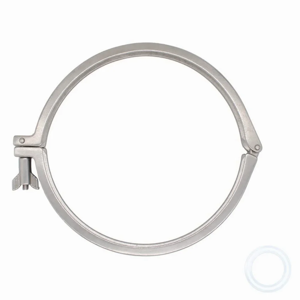 Zaciski sanitarne 304SS Tri Clamp z pojedynczym sworzniem i uszczelką silikonową do użytku domowego i przetwórstwa spożywczego(233mm)