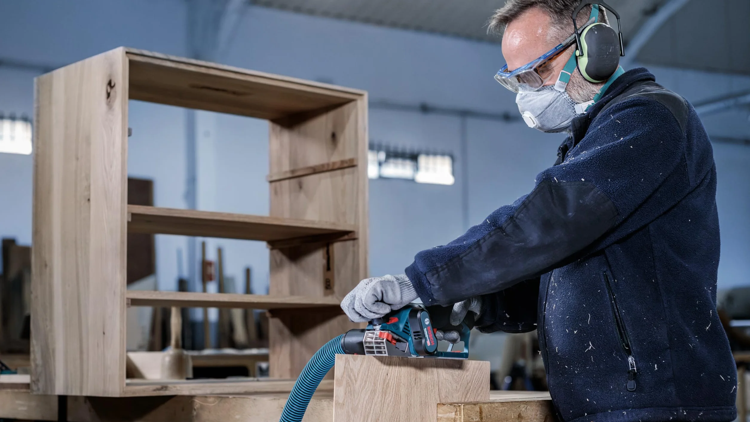 Bosch 10x Nóż PRO do strugów (do Płyty powlekane tworzywem sztucznym, Twarde drewno, 82 x 5,5 x 1,1 mm, Professional Akcesoria Strug, Strug bezprzewodowy)