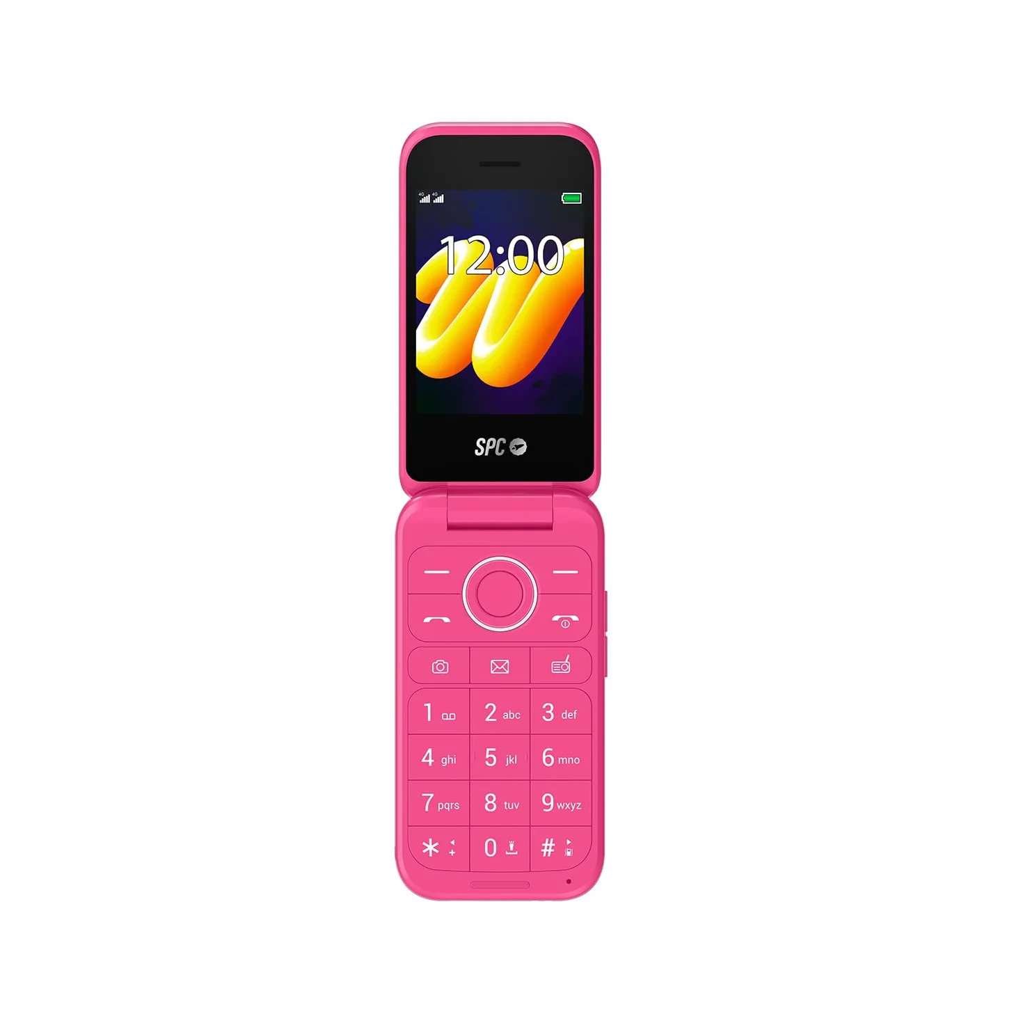 SPC Wild – Basic 4G Mobile do cyfrowego odłączania i pierwszego bezpiecznego połączenia dla nastolatków, aparat, podwójny ekran, przycisk SOS i bateria 7-dniowa | różowy