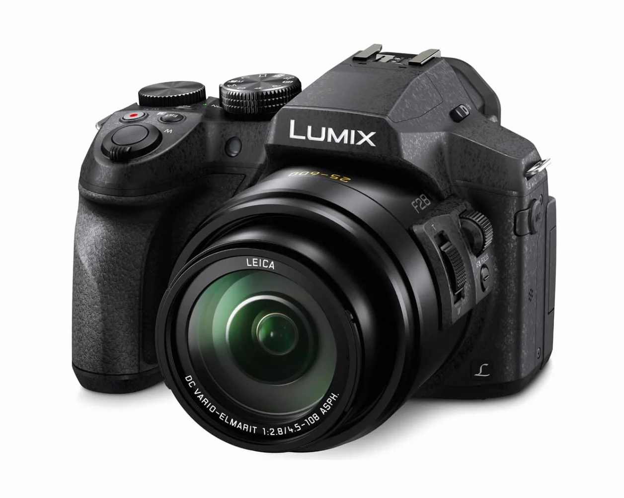 Panasonic Lumix FZ300 Kamera Mostowa 12 MP 24-krotny Zoom Stały F2.8 Wizjer OLED Obrotowy Ekran Dotykowy Wideo 4K stabilizacja Czarny