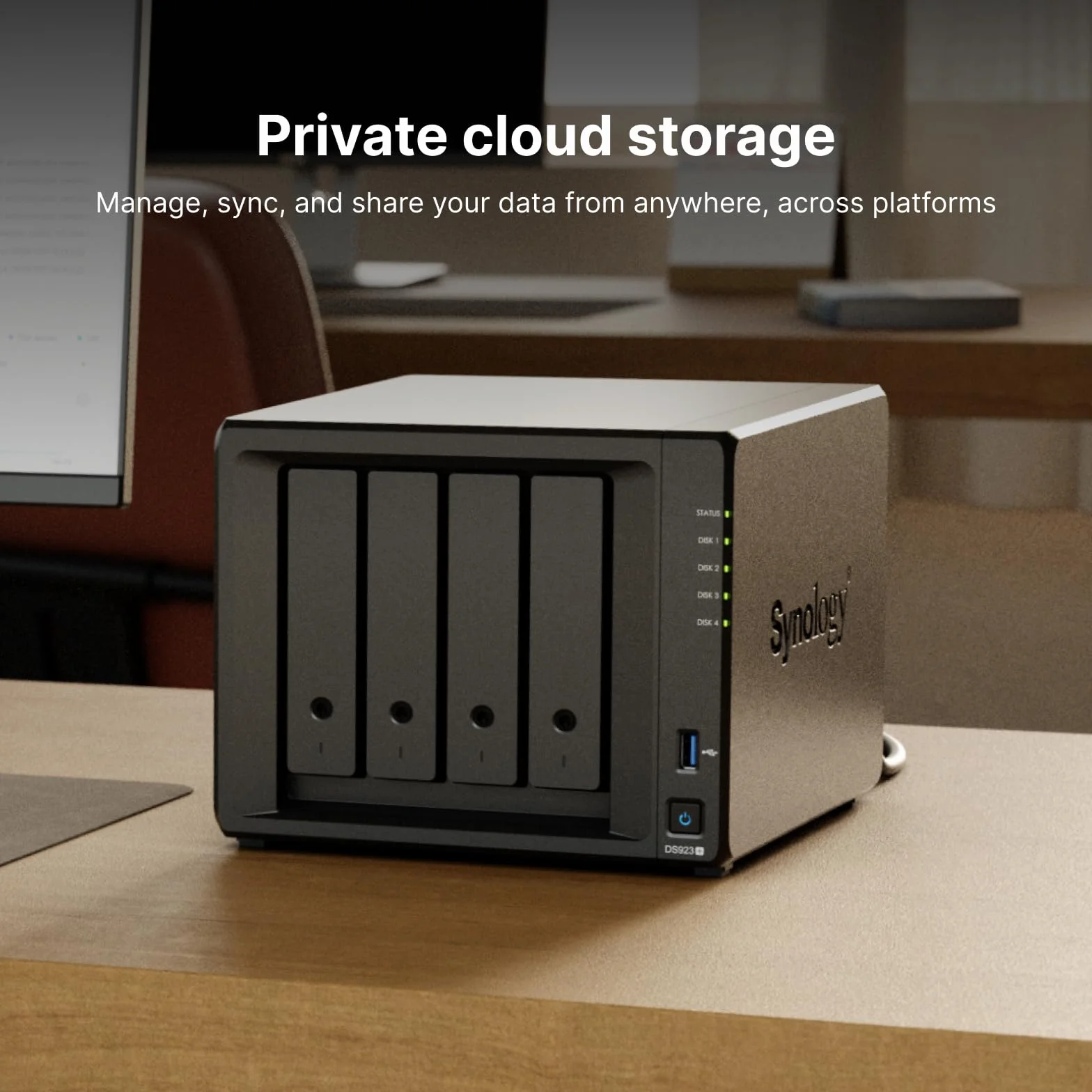 Synology 4-Bay DiskStation DS923+ (bezdyskowy) Czarny