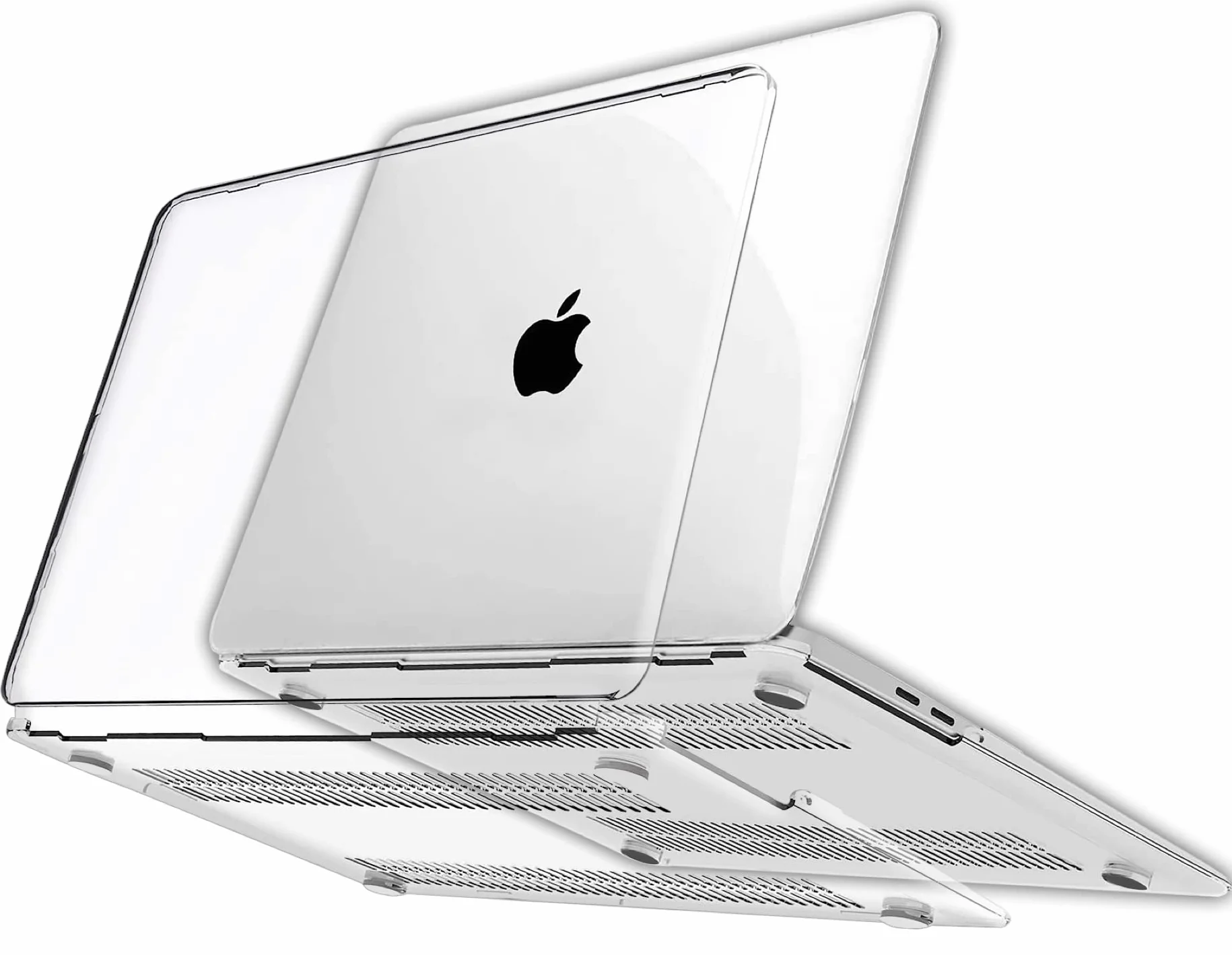 RKINC Etui kompatybilne z Macbook Air 13 cali M1 A2337 A2179 A1932 (2018-2020), twardy plastikowy pokrowiec ochronny do Air 13 (przezroczysty)