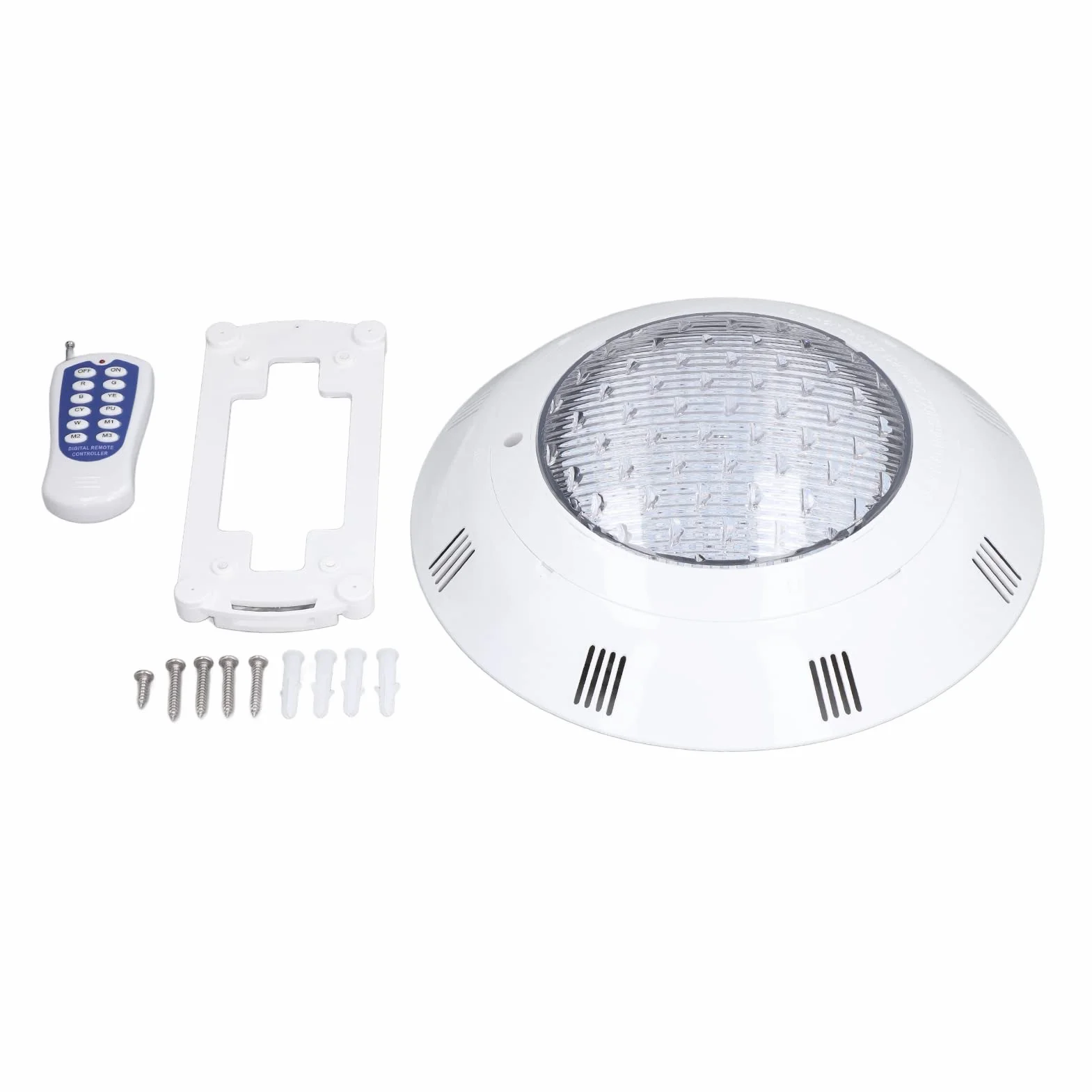 Oświetlenie Basenowe LED, AC12V RGB Multi Color IP68 Wodoodporne Oświetlenie Podwodne LED z Pilotem, Zatapialna Lampa Stawowa o Wysokiej Jasności do Basenów, Dekoracja świetlna (45 W)