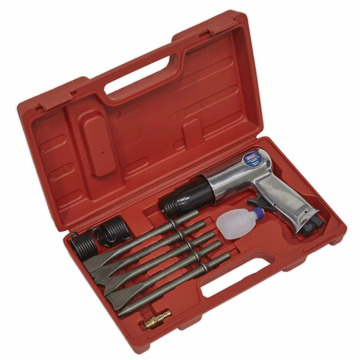 Sealey Air Hammer with Chisels Long Stroke