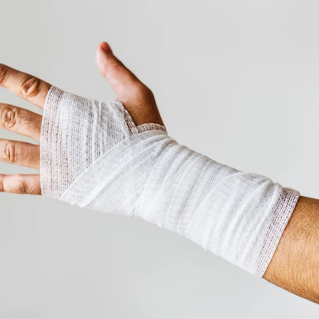 Rolki bandażowe z gazy 10 cm x 4,5 m - bandaże dostosowane do pomocy miękka rolka rozciągliwa owijka do pierwszej pomocy w pielęgnacji ran - 12 rolek