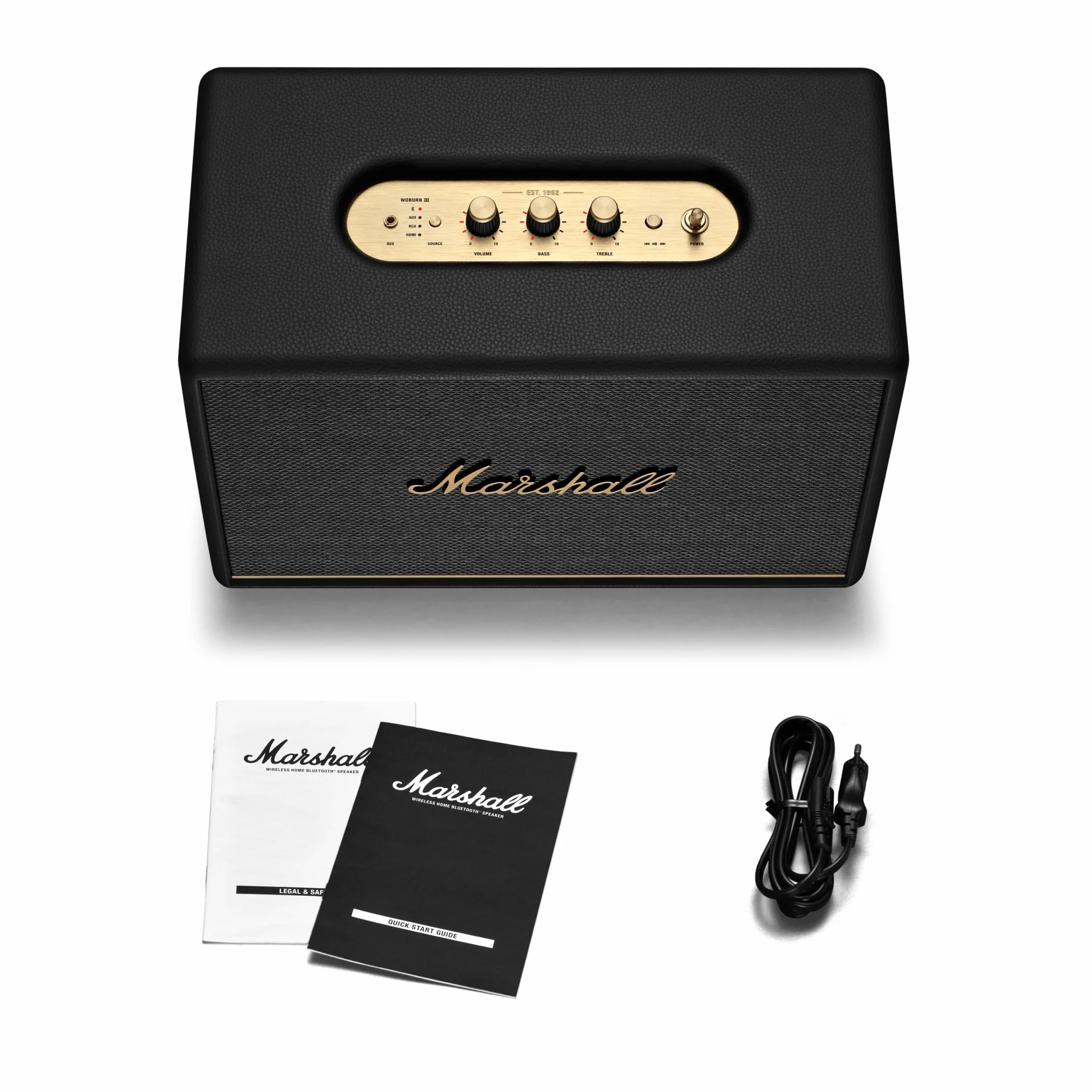 Marshall Woburn III Głośnik Bluetooth Czarny 46 x 38 x 26 cm