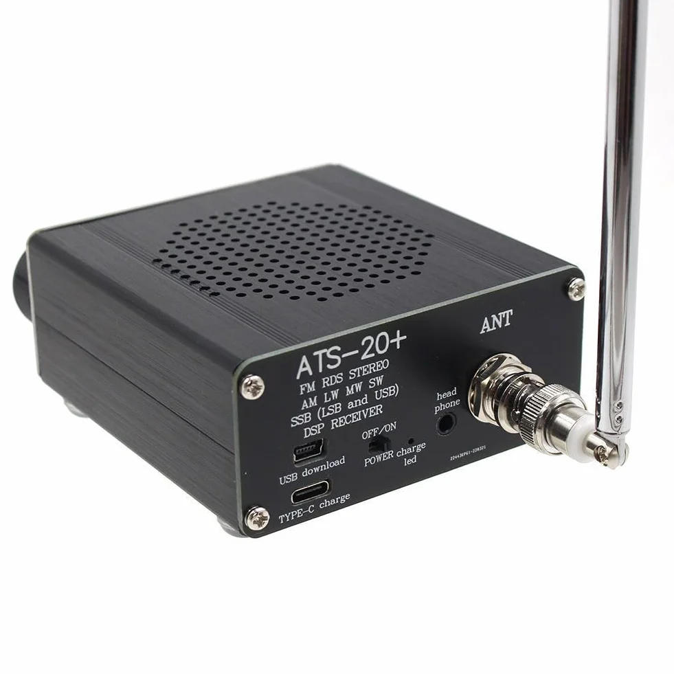 ATS-20+ SI4732 Przenośny odbiornik radiowy krótkofalowy OLED SSB AM FM SW MW DSP