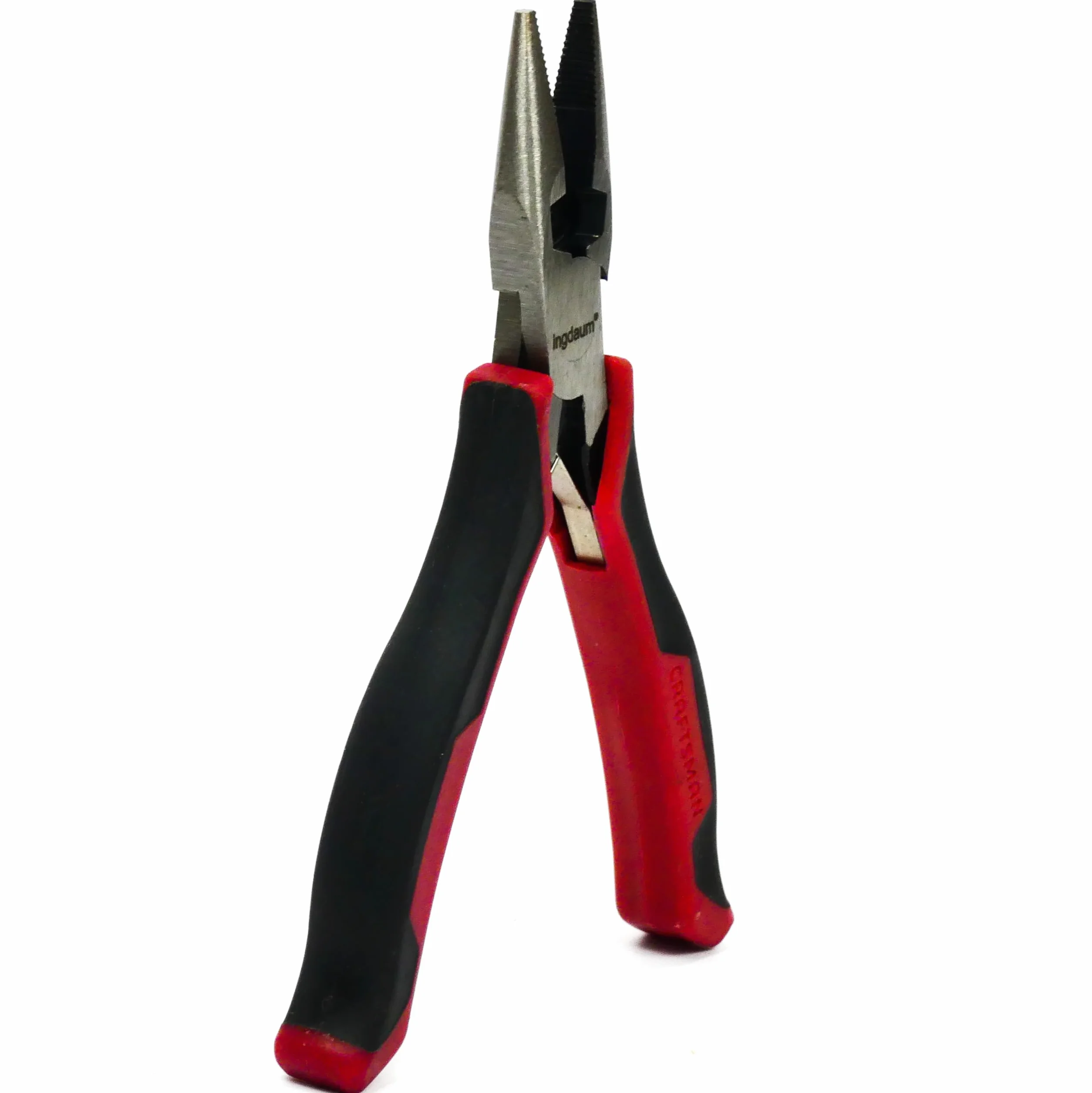 Szczypce spiczaste, proste, 4 cale/ok. 100 mm płaskie szczypce okrągłe, stal węglowa, polerowane, do bezpiecznego wprowadzania, zginania i cięcia żył i drutów (szczypce ze szpiczastymi