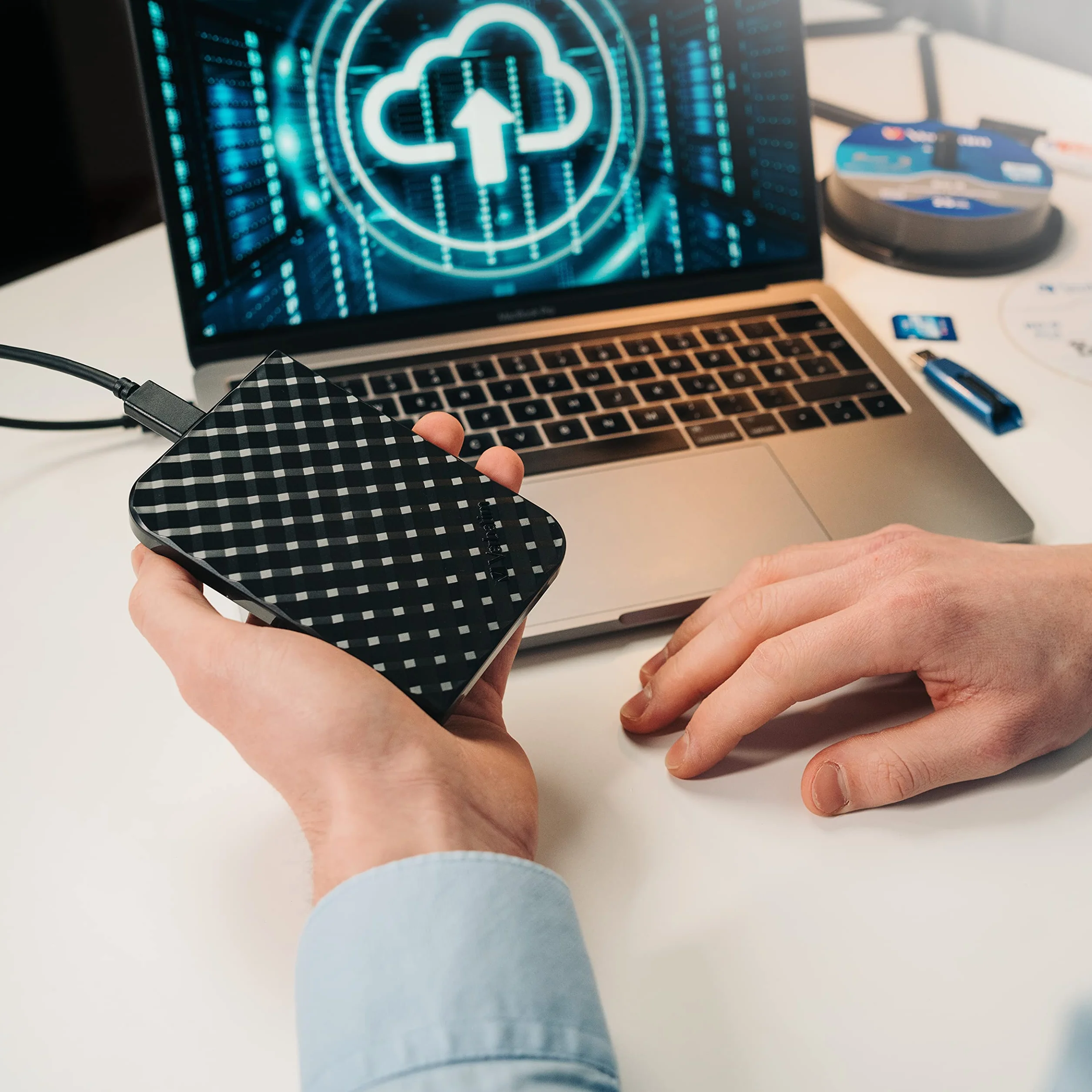 Verbatim Store 'n' Go Portable SSD - zewnętrzny dysk Solid State Drive z 1 TB i USB 3.2 GEN 1, port USB-C, czarny