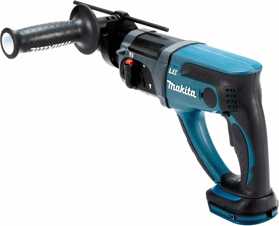 Makita Akumulatorowy młot kombi do SDS+ 18,0 V w MAKPAC bez akumulatora 1,5 Ah, bez ładowarki, DHR202ZJ, niebieski, srebrny