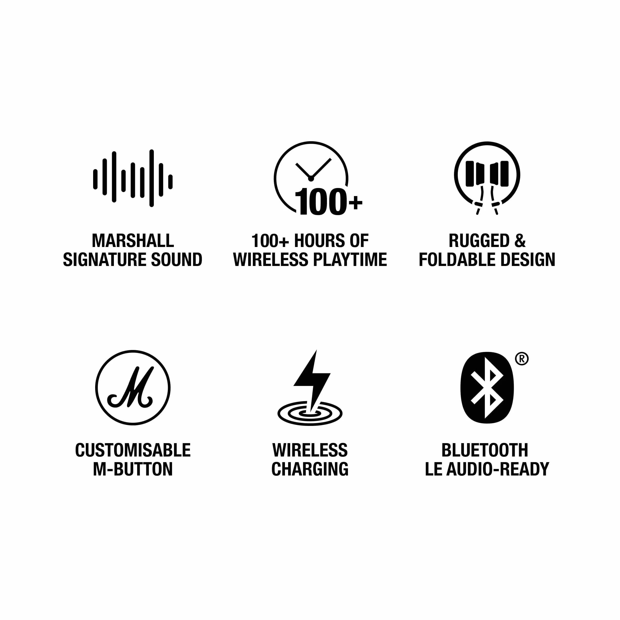 Marshall Major V Bezprzewodowe słuchawki Bluetooth Biały