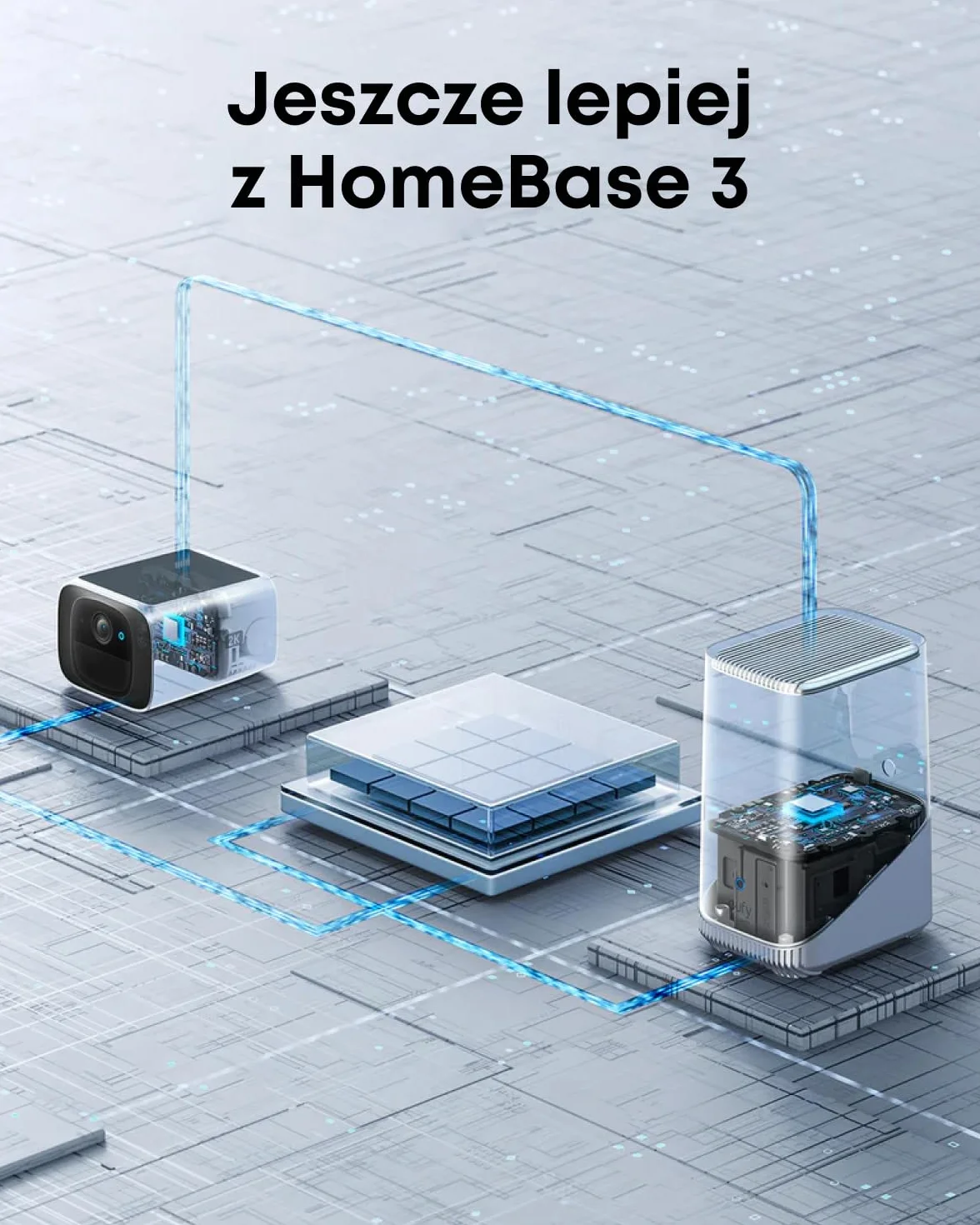 eufy Security SoloCam S220 kamera zewnętrzna bezprzewodowa zasilana energią słoneczną 2K Wi-Fi 2,4 GHz