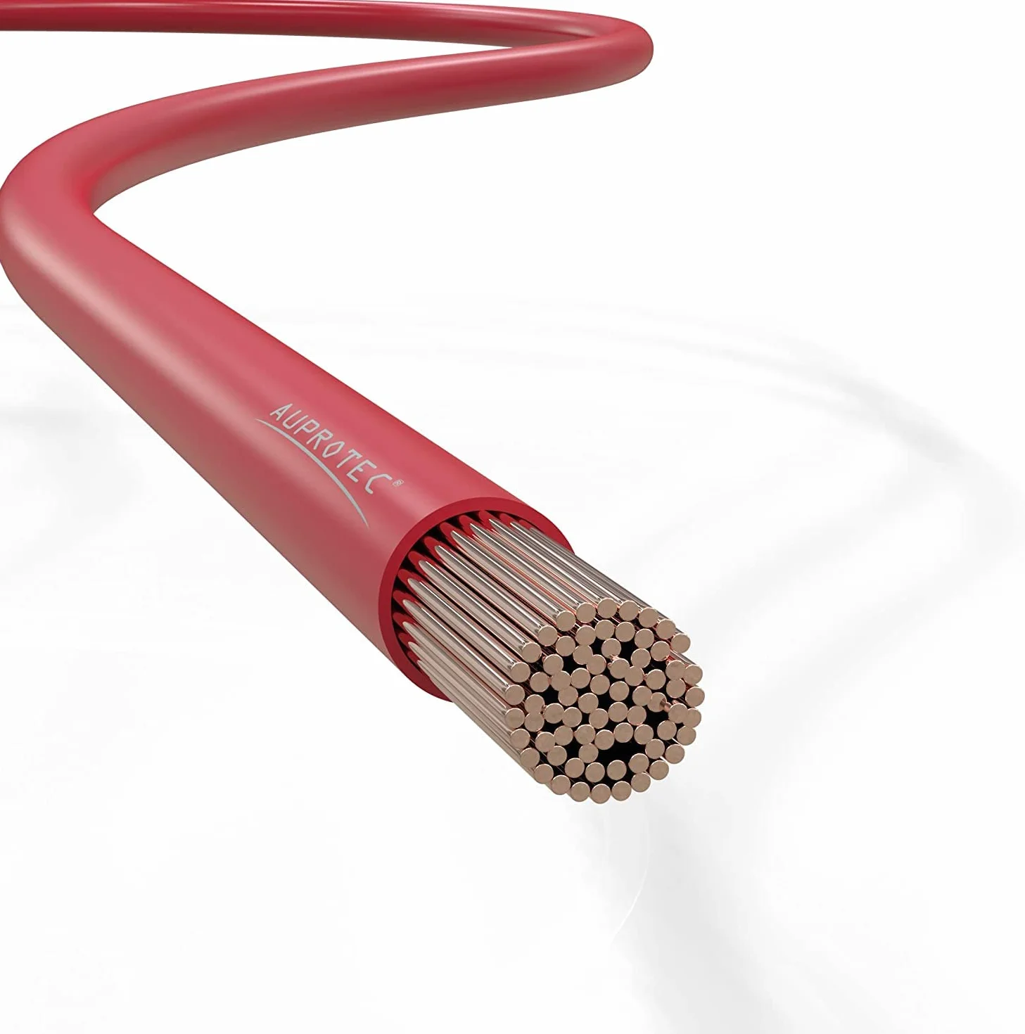 AUPROTEC Przewód samochodowy FLRY-B, 5 m, 6,0 mm², kabel samochodowy jako pierścień, kolor czerwony