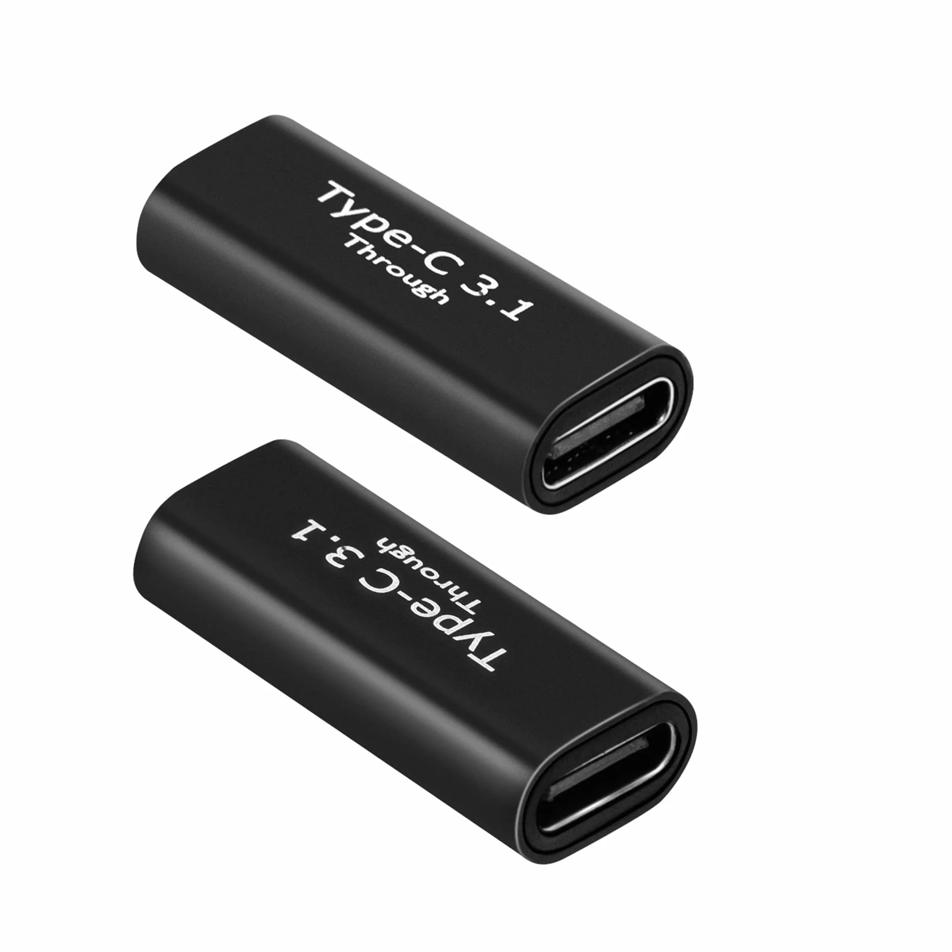 Adapter USB C żeński na żeński, 2 szt. USB C 3.1 Obsługa wideo i audio 4K Szybkie ładowanie i transfer danych 10 Gb/s, przedłużacz do przełączników, PS5, S21, laptopów, tabletów, telefonów
