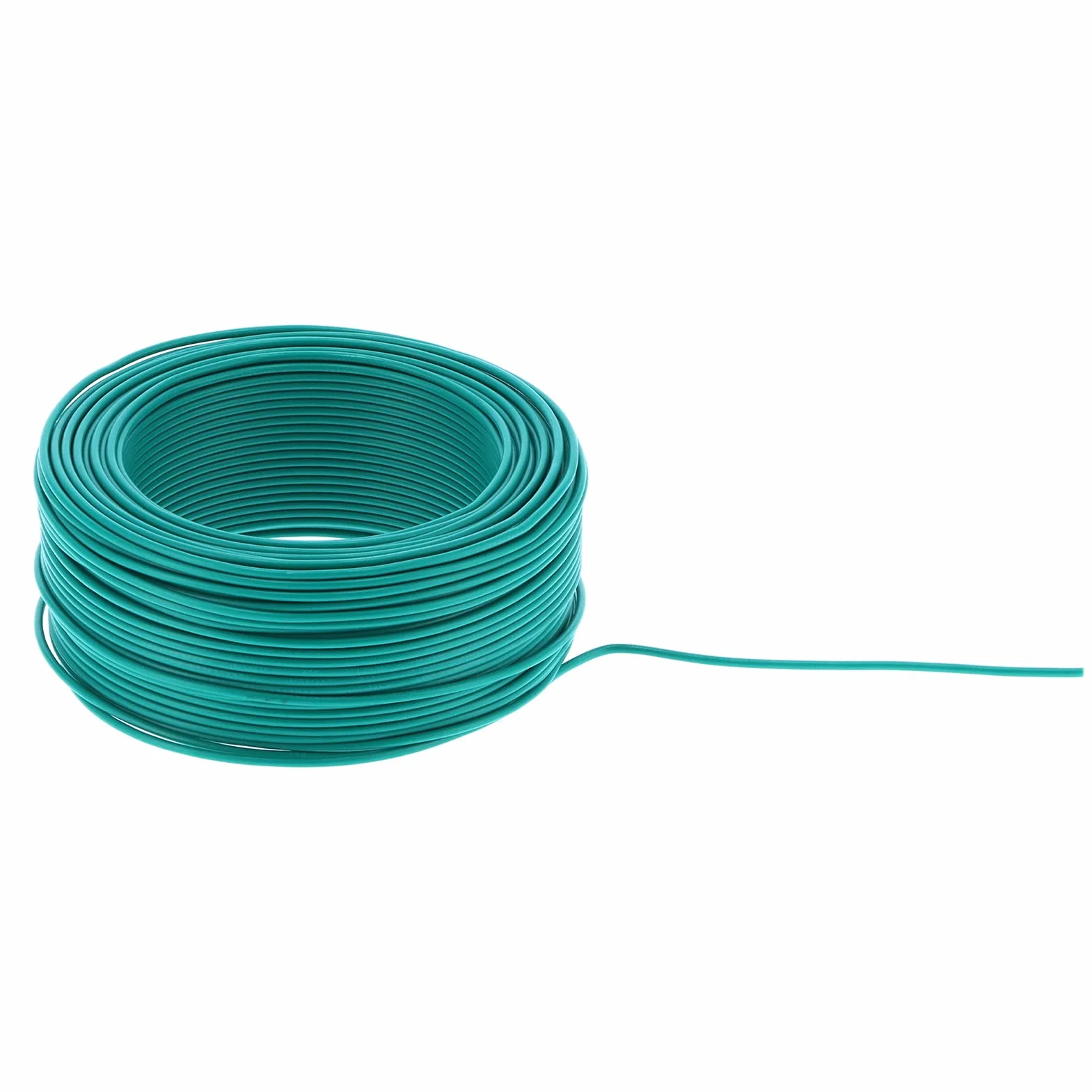 Ausla BV 1x1 Przewód Izolowany PVC Czerwony Przewód Miedziany 7 Rdzeni 100m 328,1ft AC300V Zielony do urządzeń Domowych Narzędzia do Oświetlenia Elektrycznego 50°C