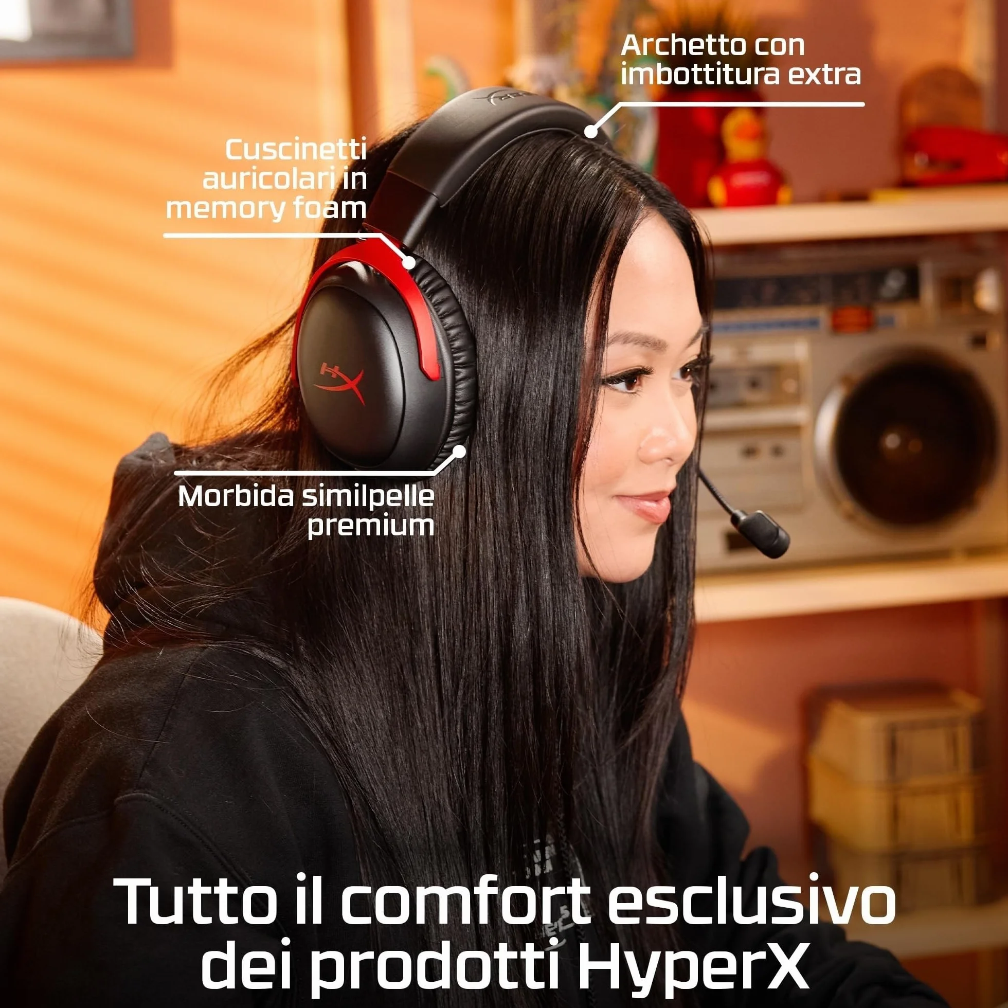 HyperX Cloud III S bezprzewodowe słuchawki do gier, Bluetooth, 2,4 GHz, PC, PS5, Xbox, sterowniki 53 mm, DTS, biały