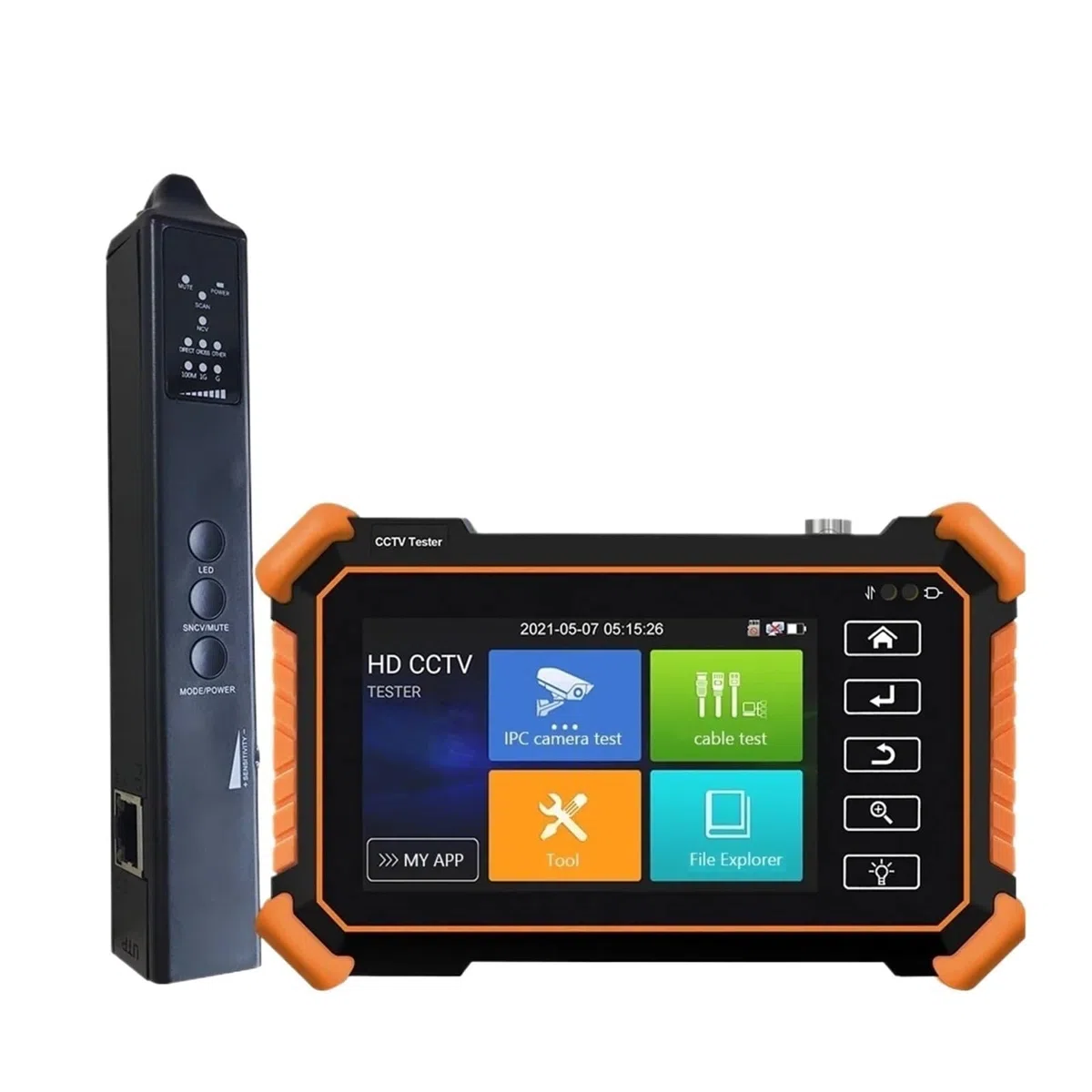 Tester CCTV, Tester CCTV-monitor Kamery IPC Poe 8MP AHD TVI CVI SDI Kabel Tracer RJ45 TDR Test Szybki Cctv Narzędzie(IPC1800)