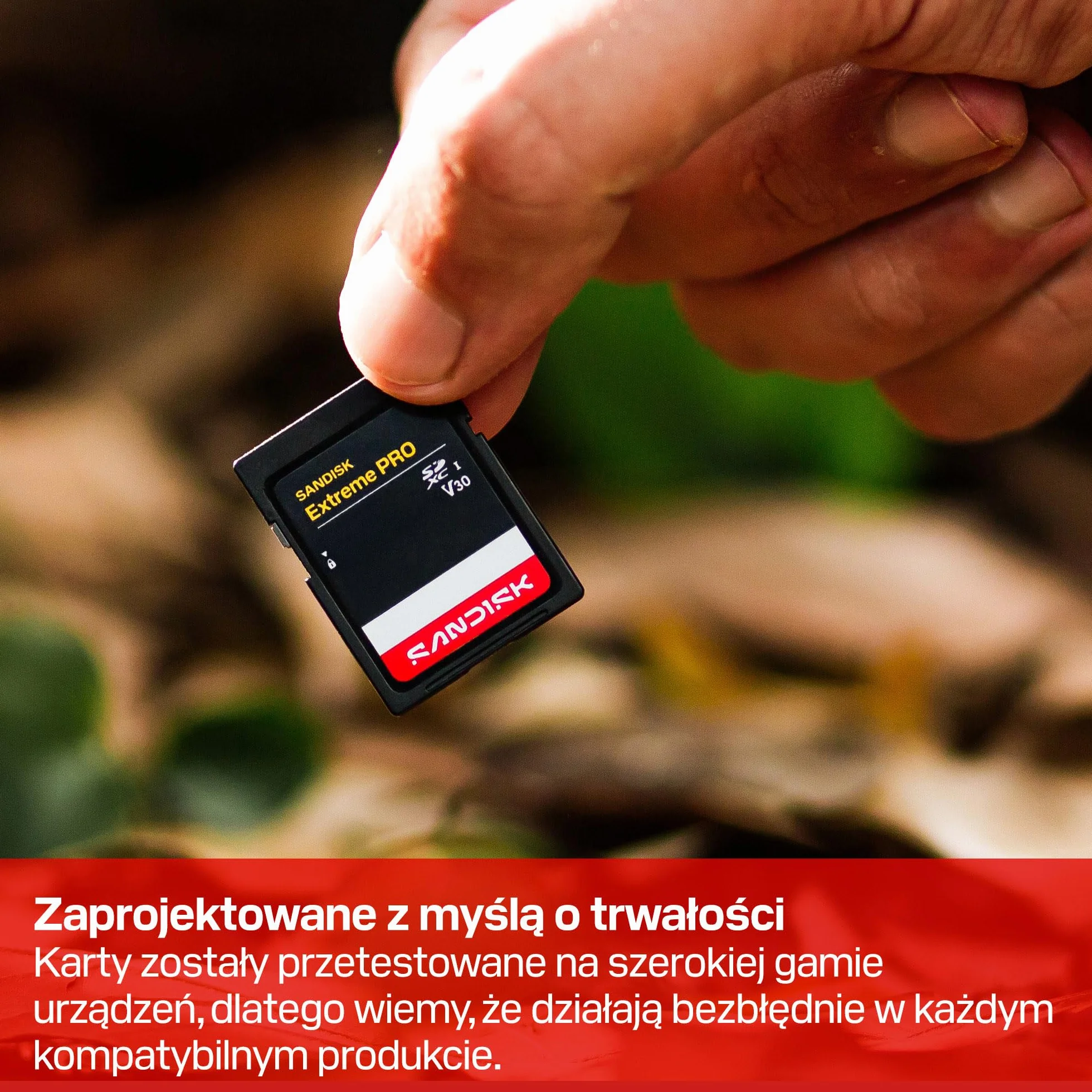 SANDISK Extreme PRO Karta SD UHS-I 64 GB 200 MB/s odczyt 90 MB/s zapis U3 V30 4K UHD