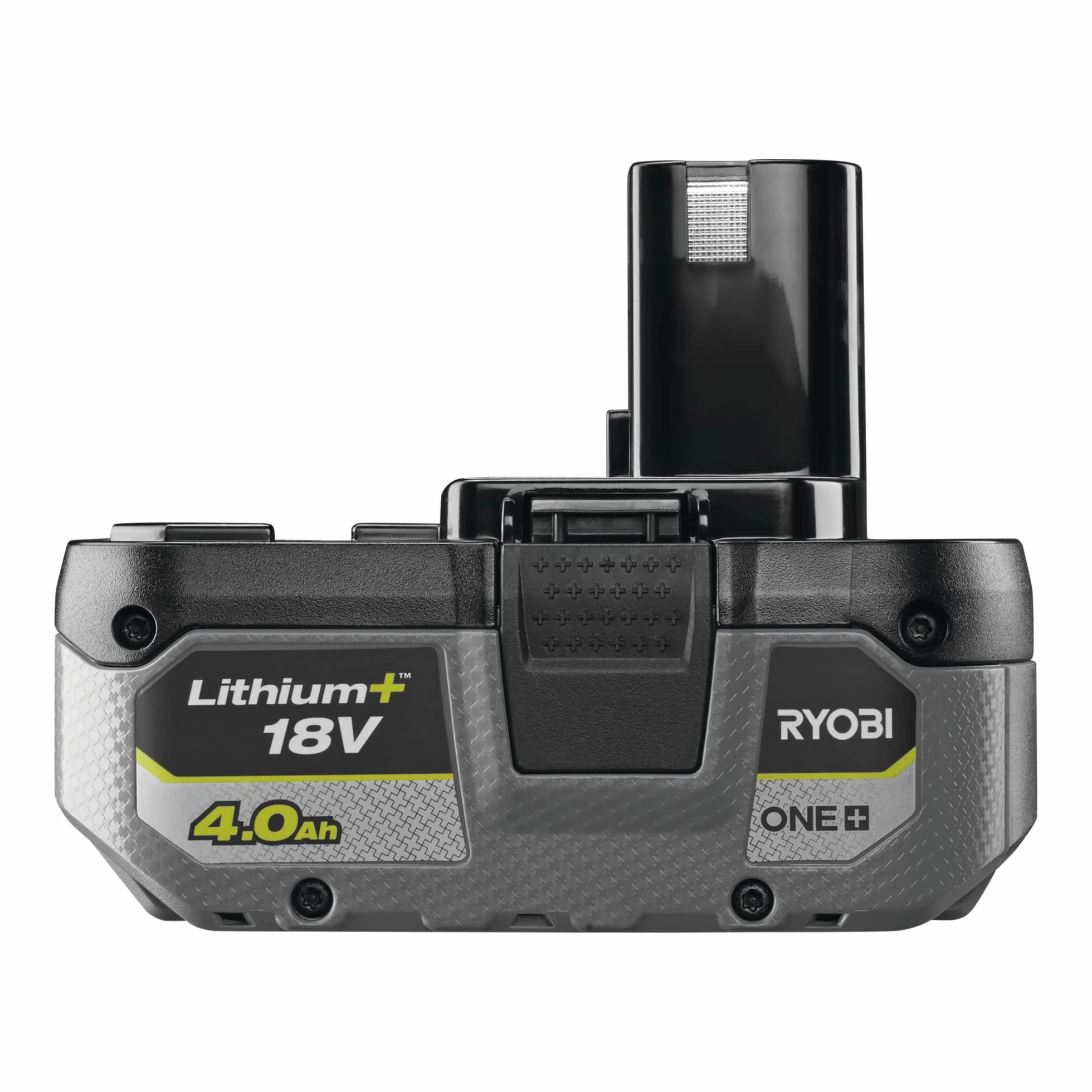 Ryobi Akumulator Litowo-Jonowy, Rb1840X, Pojemność 4.0 Ah, Wskaźnik Poziomu Naładowania, Ochrona przed Przegrzaniem oraz Przeciążeniem, Kompatybilny ze Wszystkimi Elektronarzędziami Ryobi linii 18 V