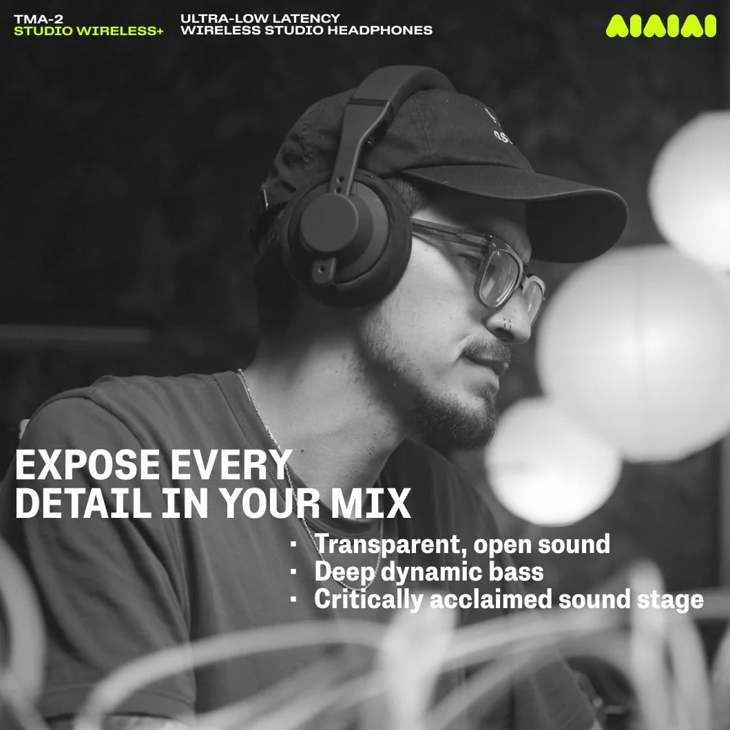 Aiaiai TMA-2 Studio Wireless+ Słuchawki Bezprzewodowe Czarny