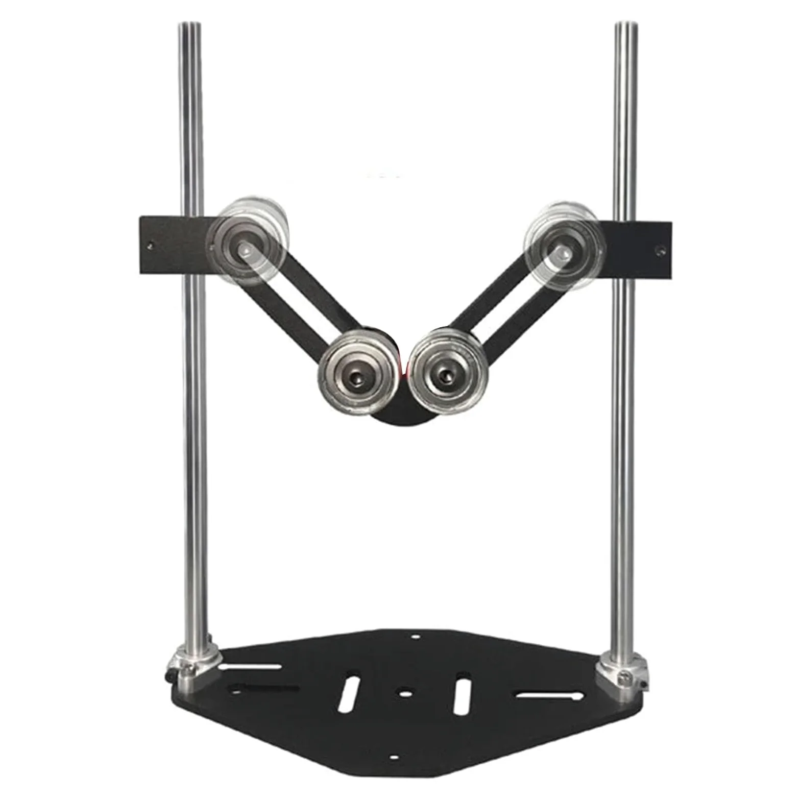 Fabater Podstawa Rolkowa w Kształcie Litery V. Udźwig 100 kg. Regulowana wysokość. Podwójny Stojak na rurę rolkową do Rury okrągłej. Wytrzymały Stojak do Cięcia Drewna z powłoką antykorozyjną.