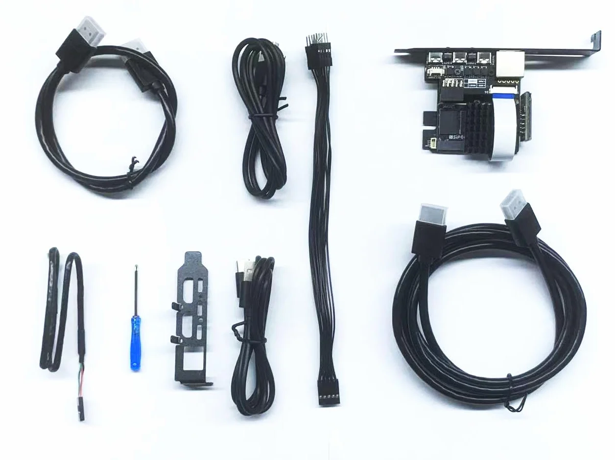 Sipeed NanoKVM Pro 4K KVM over IP, 2x A53 CPU 1GB LPDDR4X 32GB eMMC, 1000M Ethernet PoE WiFi 6, ATX Power Control