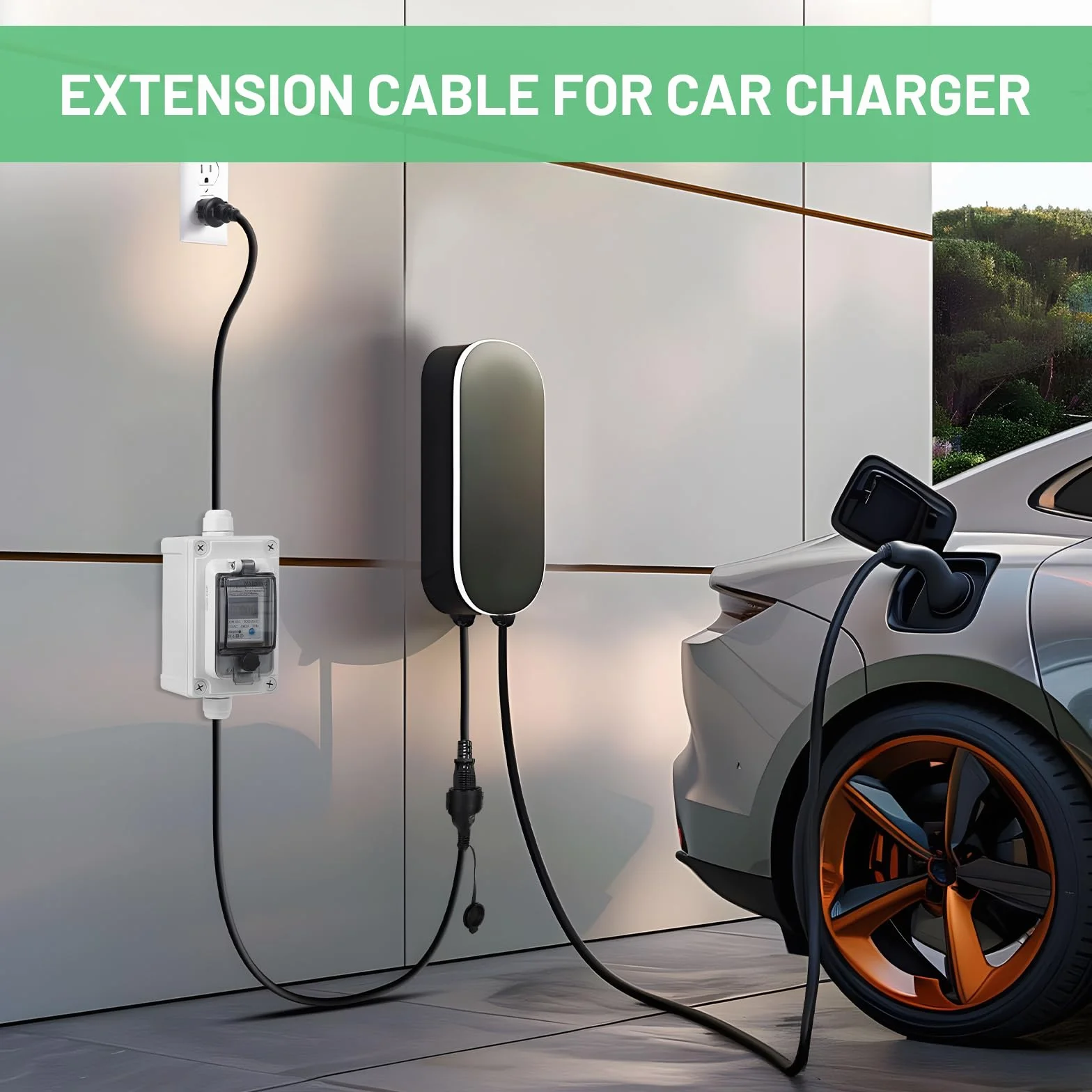 SWAWIS Mobilny cyfrowy licznik prądu 230 V IP67 KWH do samochodów kempingowych