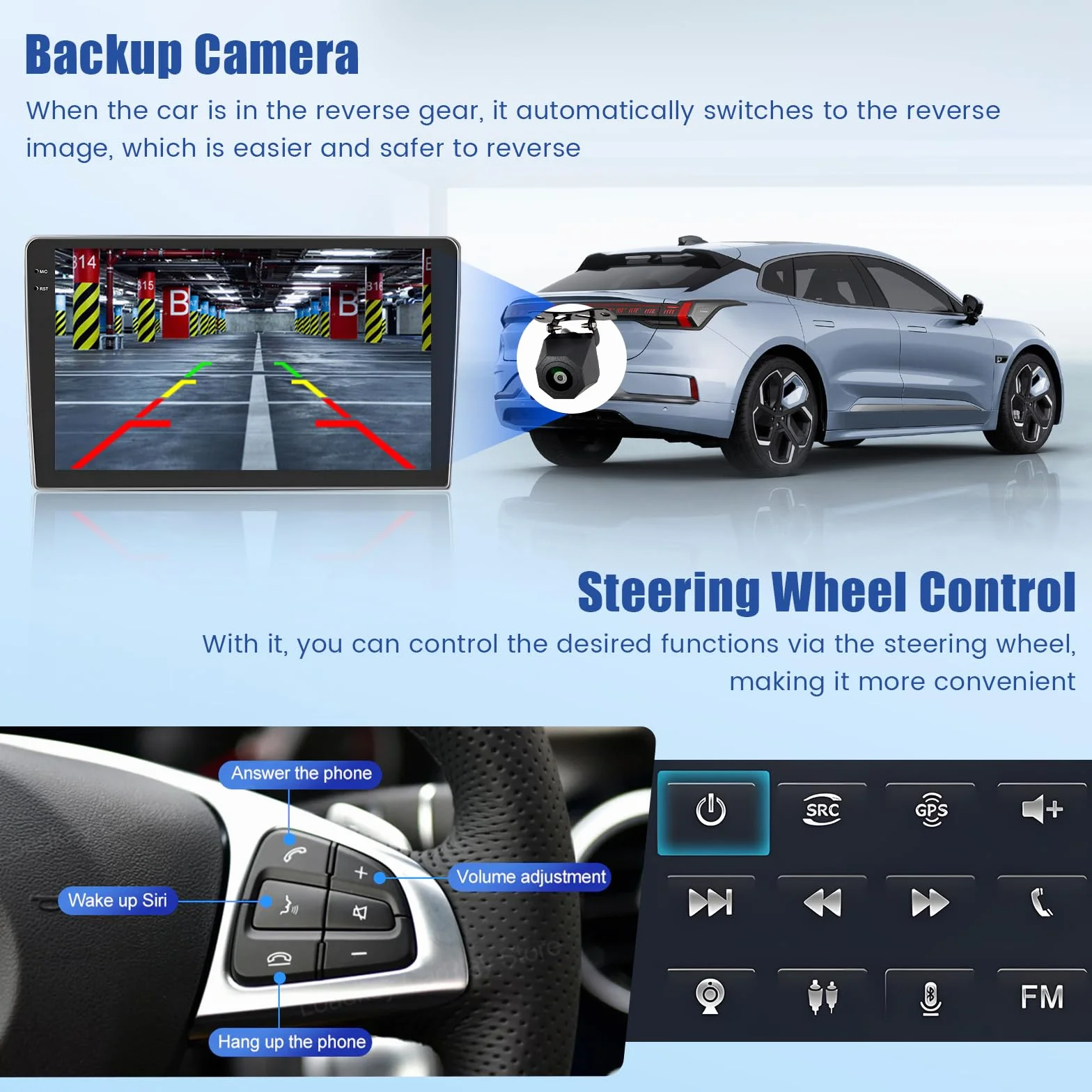 Inefala Android 15 Car Stereo 10" dla Renault Trafic 2001-2010 z Wireless CarPlay Android Auto GPS WiFi