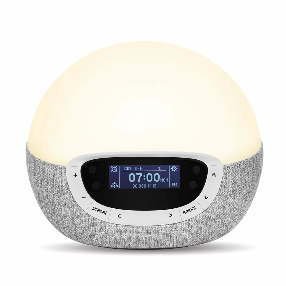 Lumie Bodyclock Shine 300 – budzik z radiem, 15 dźwięków i zachód snu