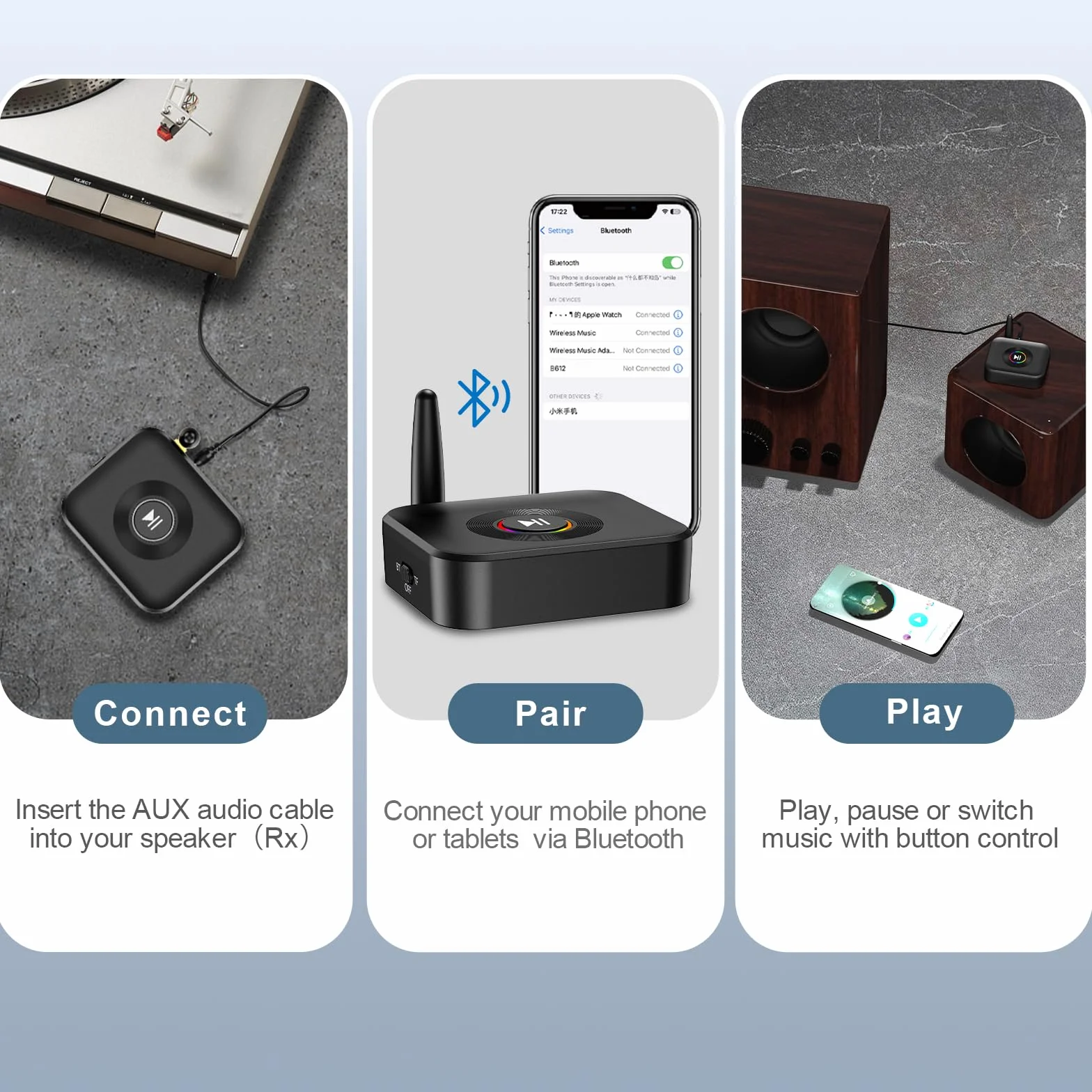 odbiornik Bluetooth 5.1, odbiornik, bezprzewodowy adapter audio 2 w 1, z optycznym koncentrycznym złączem AUX 3,5 mm RCA AUX, do samochodowego zestawu stereo, wzmacniacza