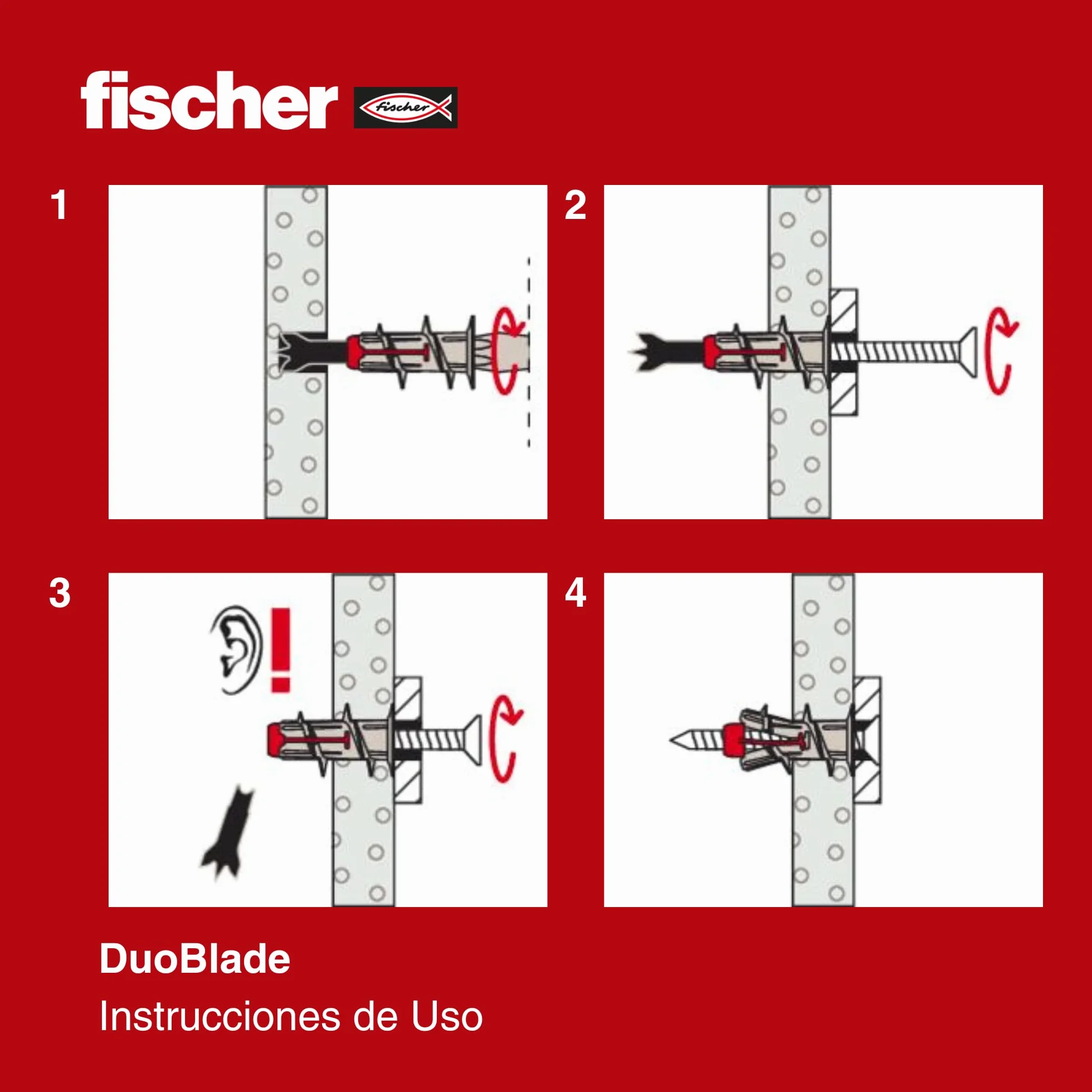 Fischer Duoblade S 545676 Kołki, Wielokolorowy, 25 sztuk