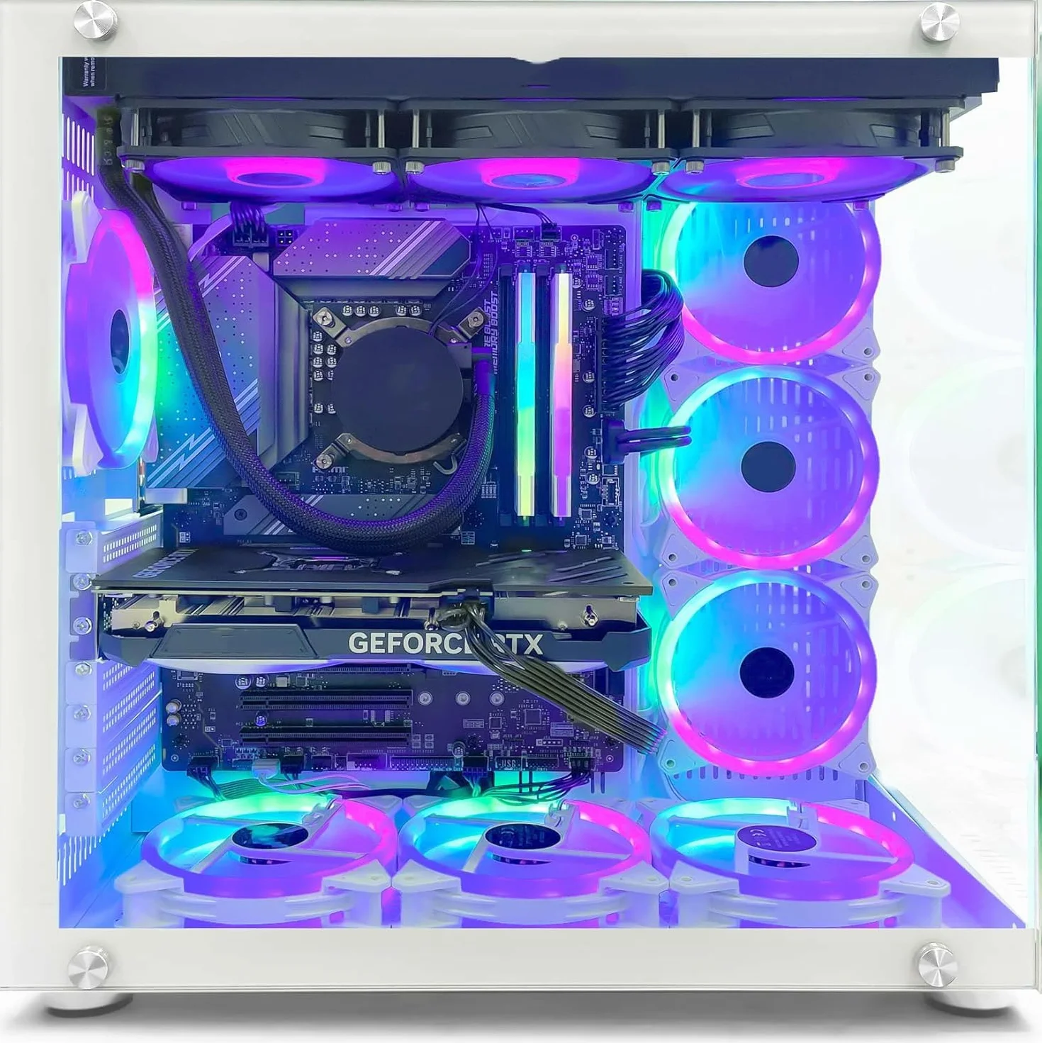Komputer Dla Graczy Intel Core i7-12700KF NVIDIA RTX 5060 Ti 16 GB RAM DDR4 32 GB RGB 1TB SSD WiFi ARGB W11