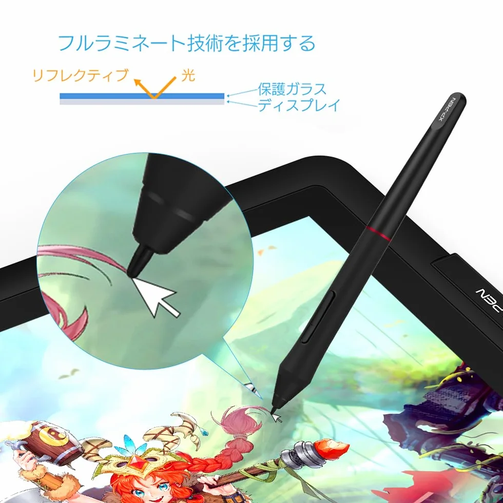 XP-PEN Artist 15,6 Pro tablet graficzny HD IPS 15,6 cala, rysik z funkcją gumki, 8 przycisków szybkiego dostępu, idealny do domowego biura i nauki zdalnej