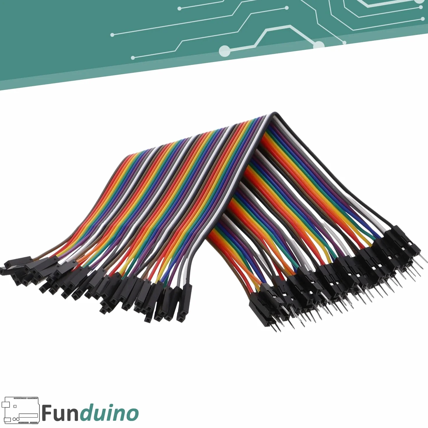 Kabel breadboard m/w 20 cm