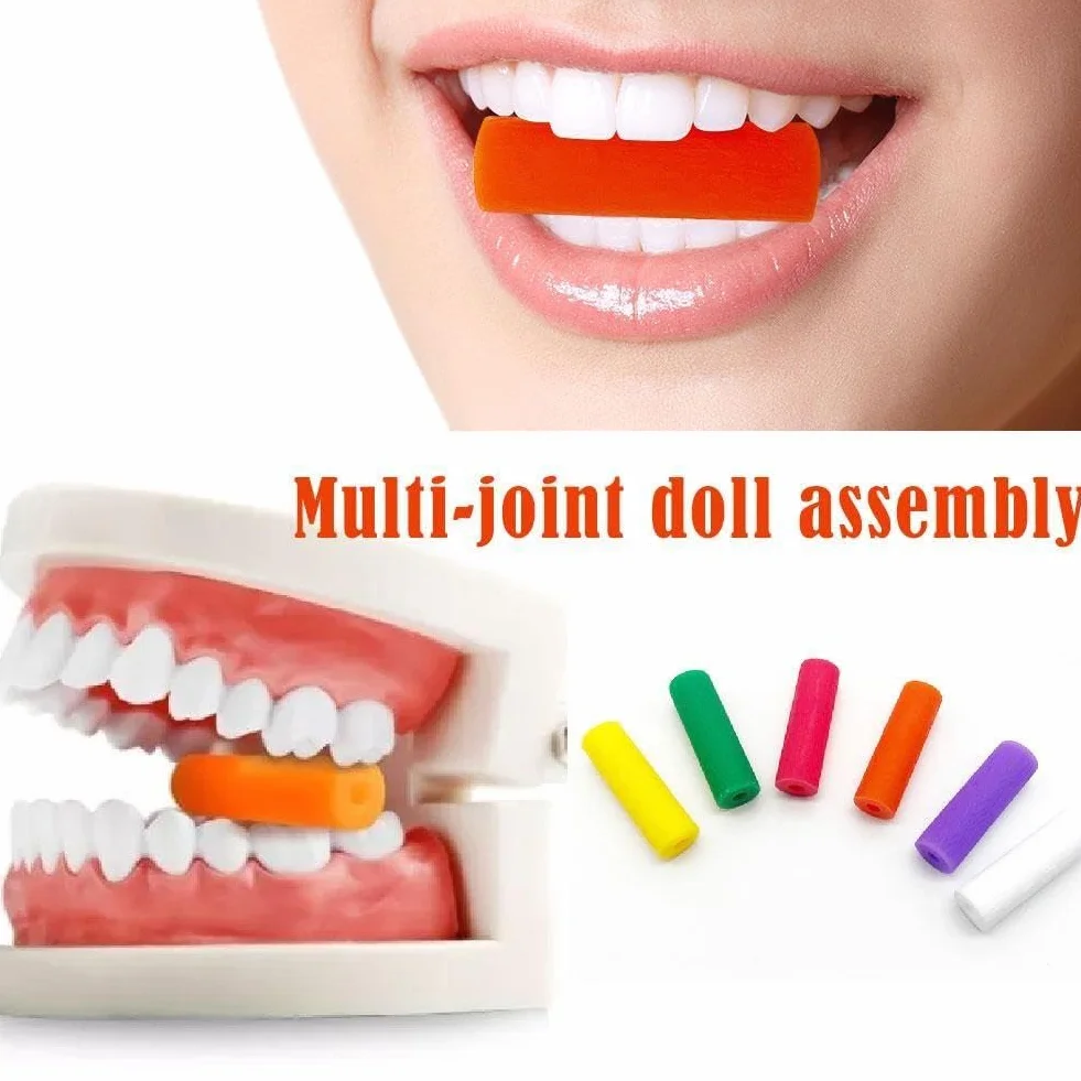 2 szt. Wyrównywarki do żucia zębów dentystyczne ortodontyczne niewidoczne ustalające zęby siedzące Alinger Perfect Chewies Stick Smile Silikon Owoc