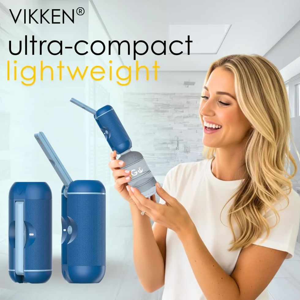 VIKKEN® 250ml iGo X Przenośny Bidet Podróżny USB-Typ C Elektryczny, Nadładowalny, Ręczny Spryskiwacz do Higieny Osobistej dla Kobiet i Mężczyzn, Niebieski