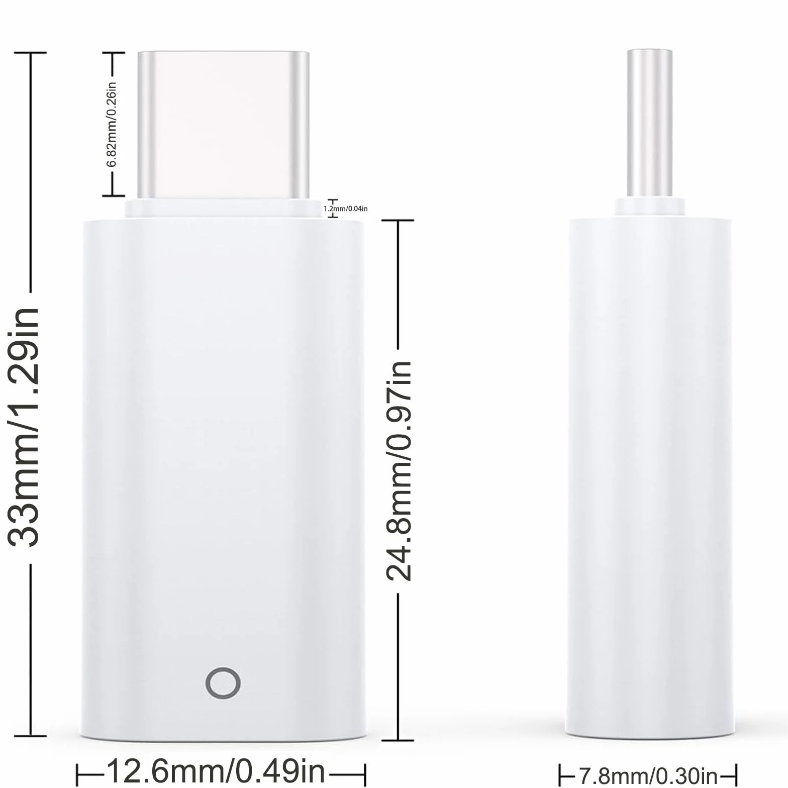 LEZED Adapter do Apple Pencil 1. generacji USB-C ładujący biały