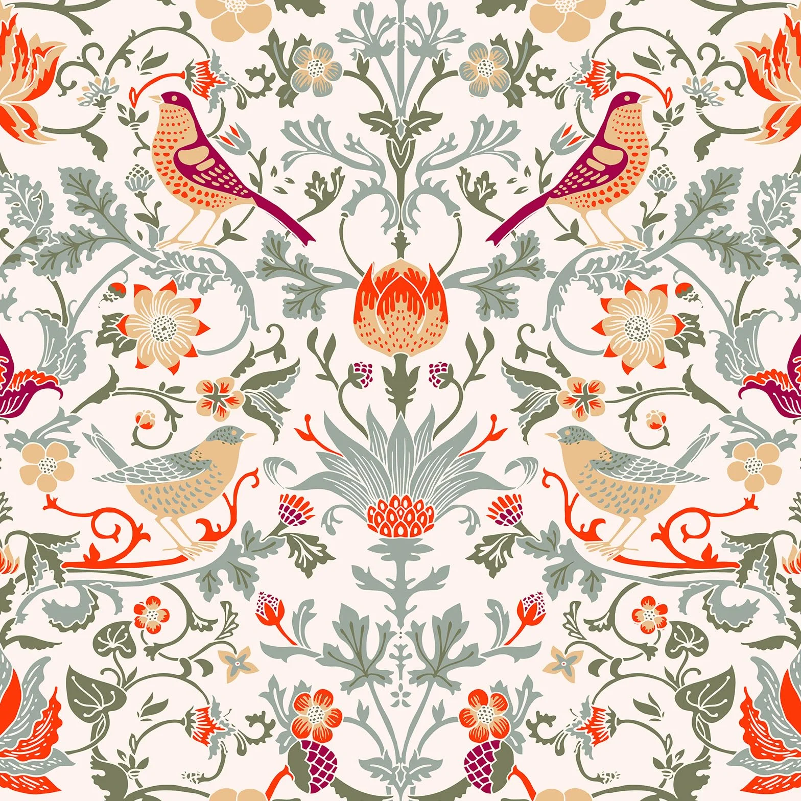 ReWallpaper Kwiatowa tapeta vintage do sypialni 44,5 cm × 7 m kwiatowy papier kontaktowy samoprzylepny dzieci beżowe dziewczyny tapeta do sypialni tapeta winylowa wodoodporna do kuchni i łazienki