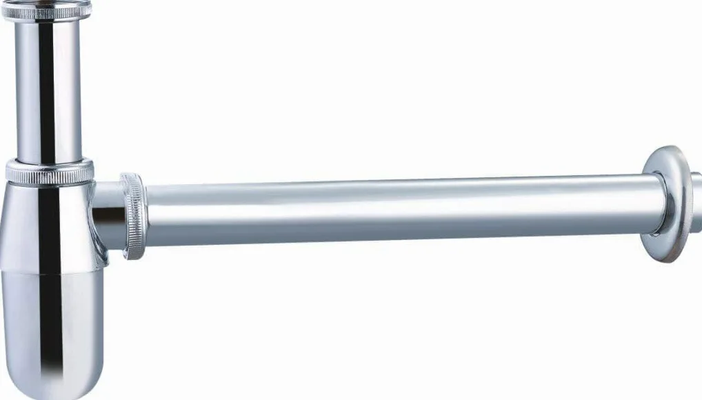 IMEX syfon do umywalki, syfon odpływowy umywalka i bidet, syfon okrągły owalny rur, syfon z wyjmowaną podstawą, łatwy do czyszczenia, chromowany